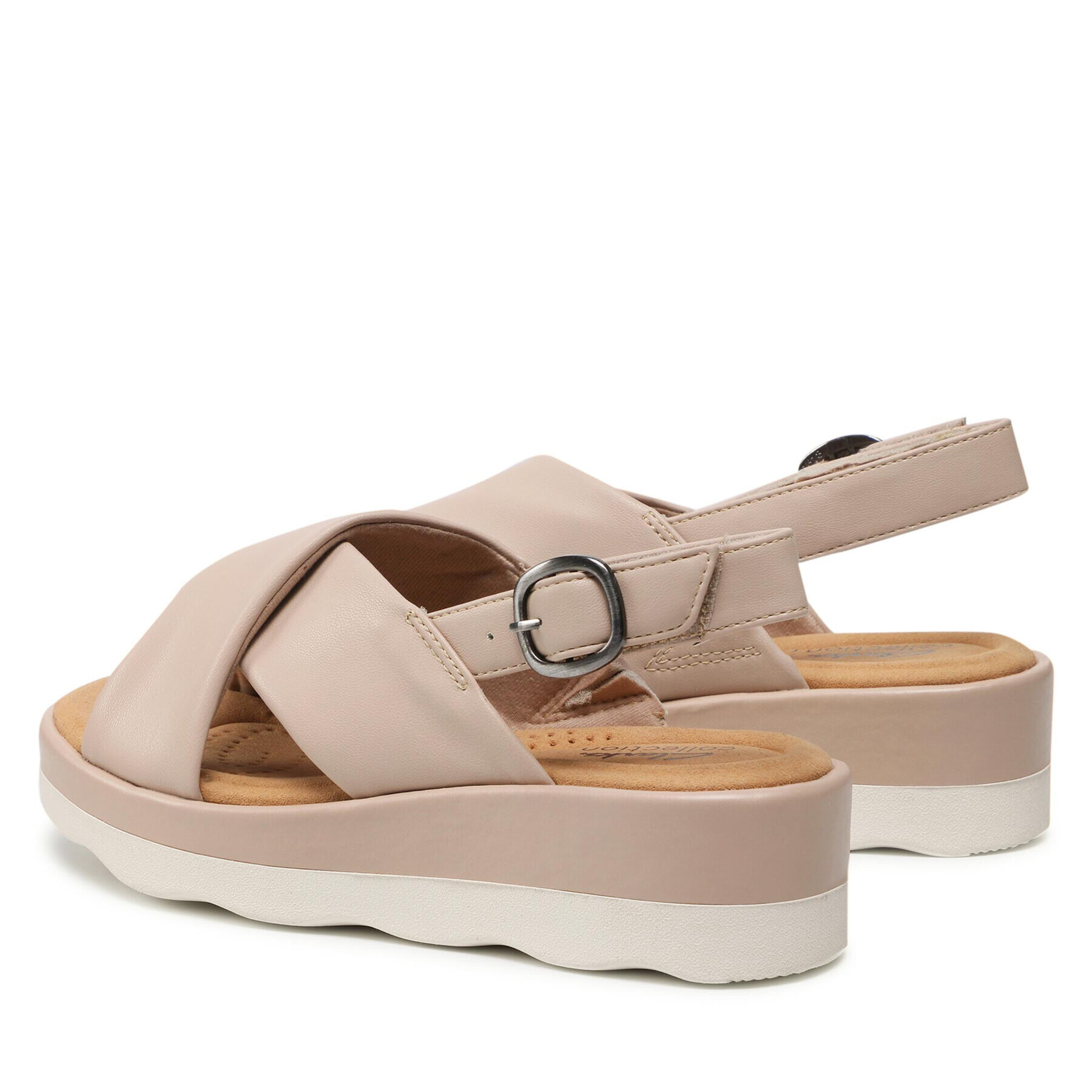 Clarks Sandale Clara Cove 261647254 Bej - Pled.ro