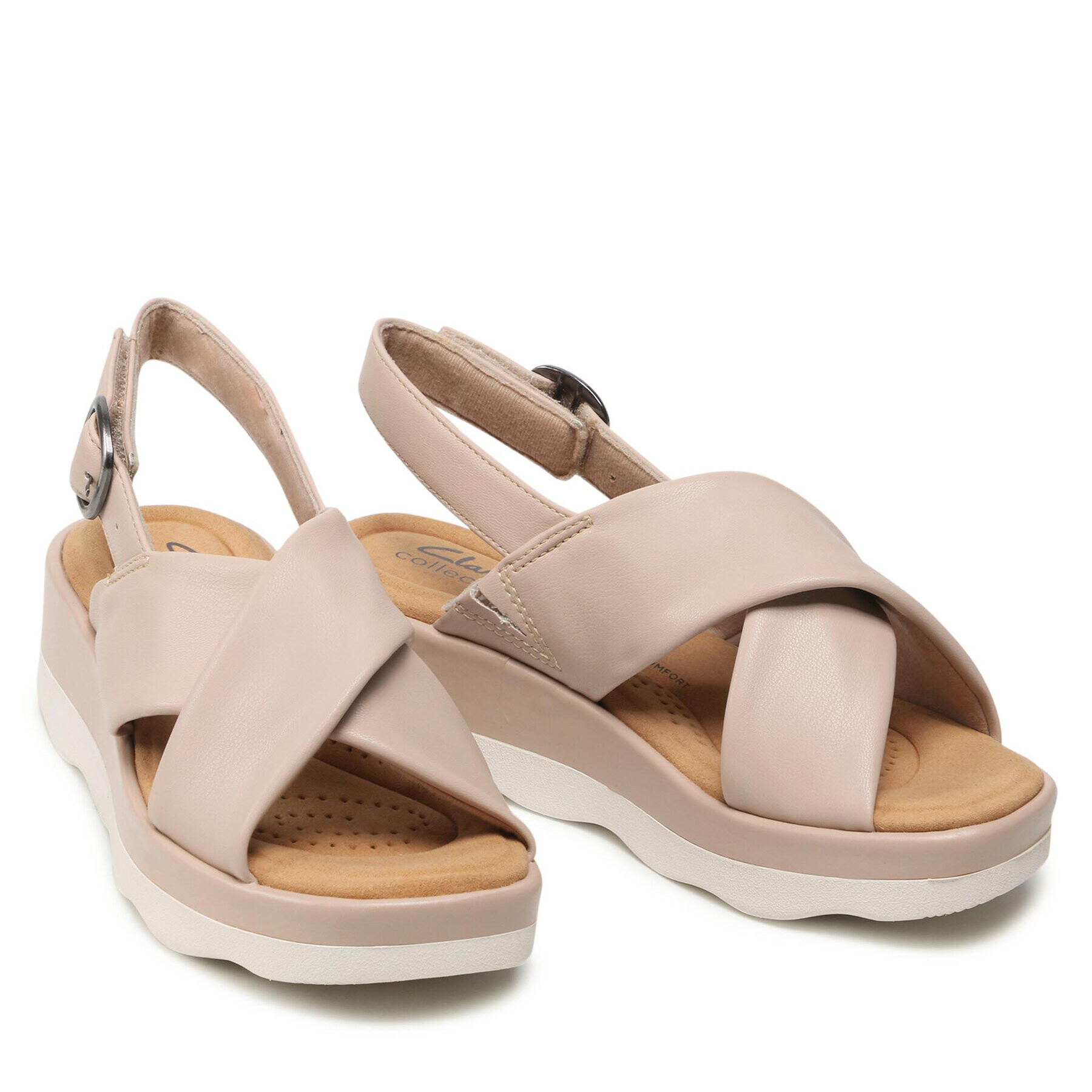 Clarks Sandale Clara Cove 261647254 Bej - Pled.ro