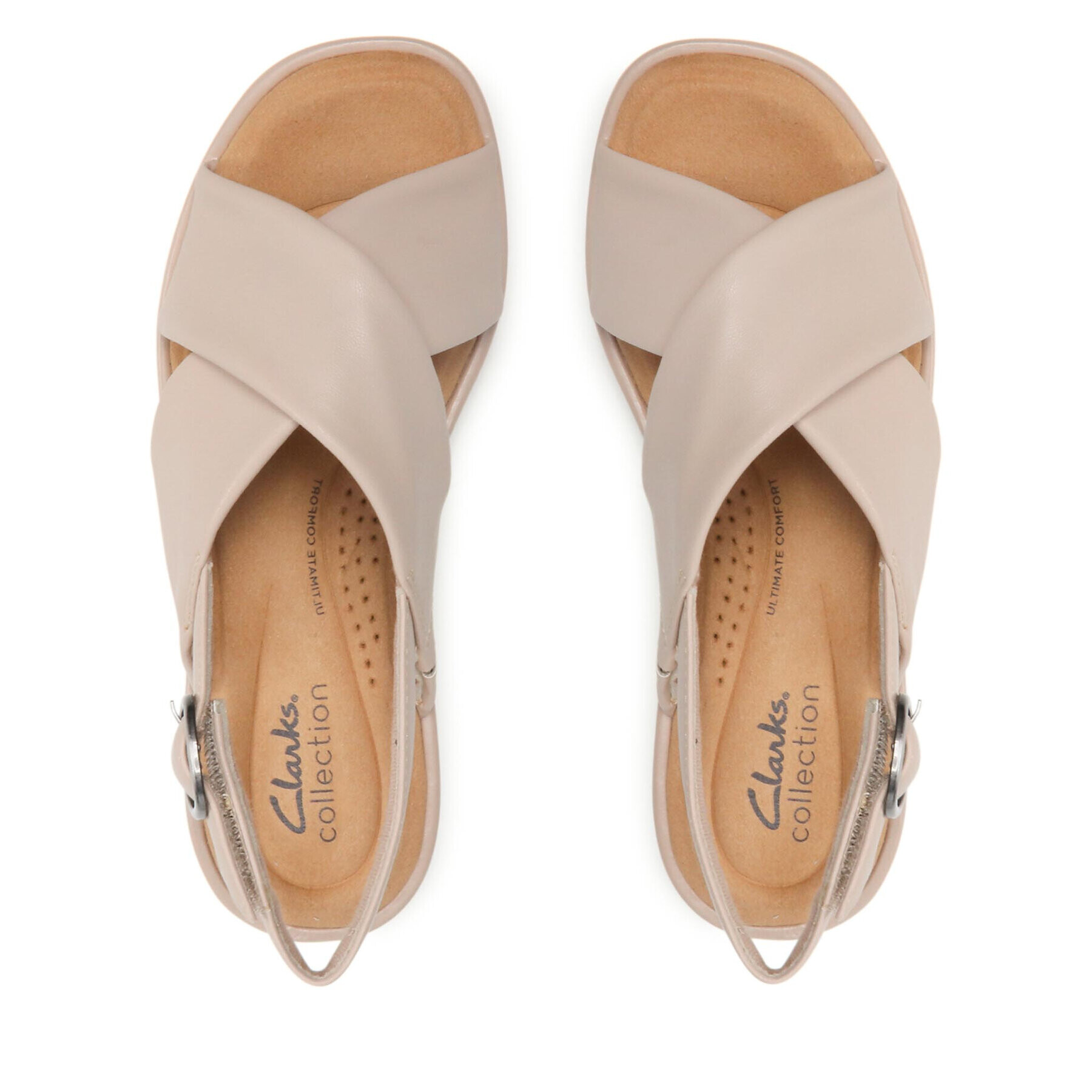 Clarks Sandale Clara Cove 261647254 Bej - Pled.ro