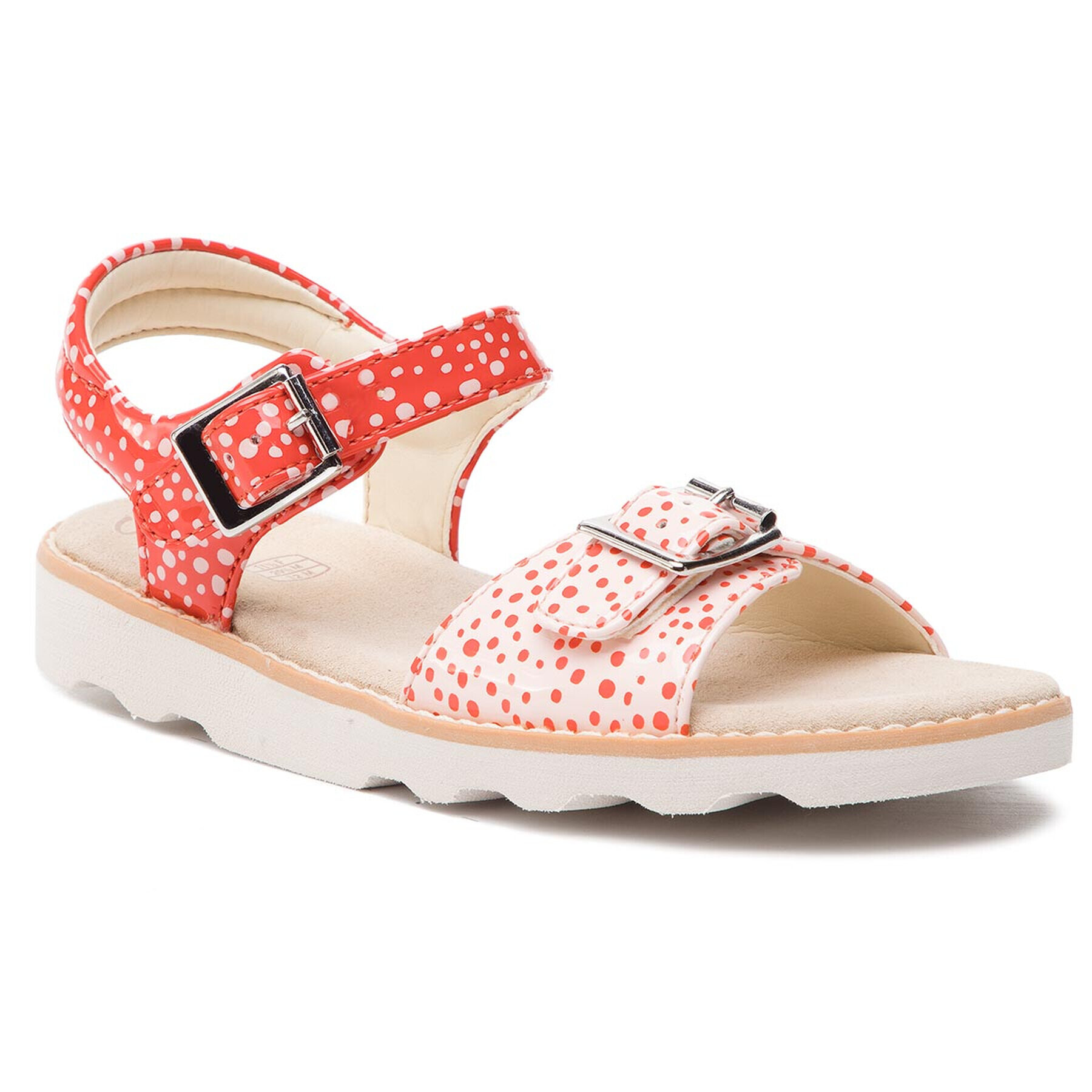 Clarks Sandale Crown Bloom K 261421296 Roșu - Pled.ro