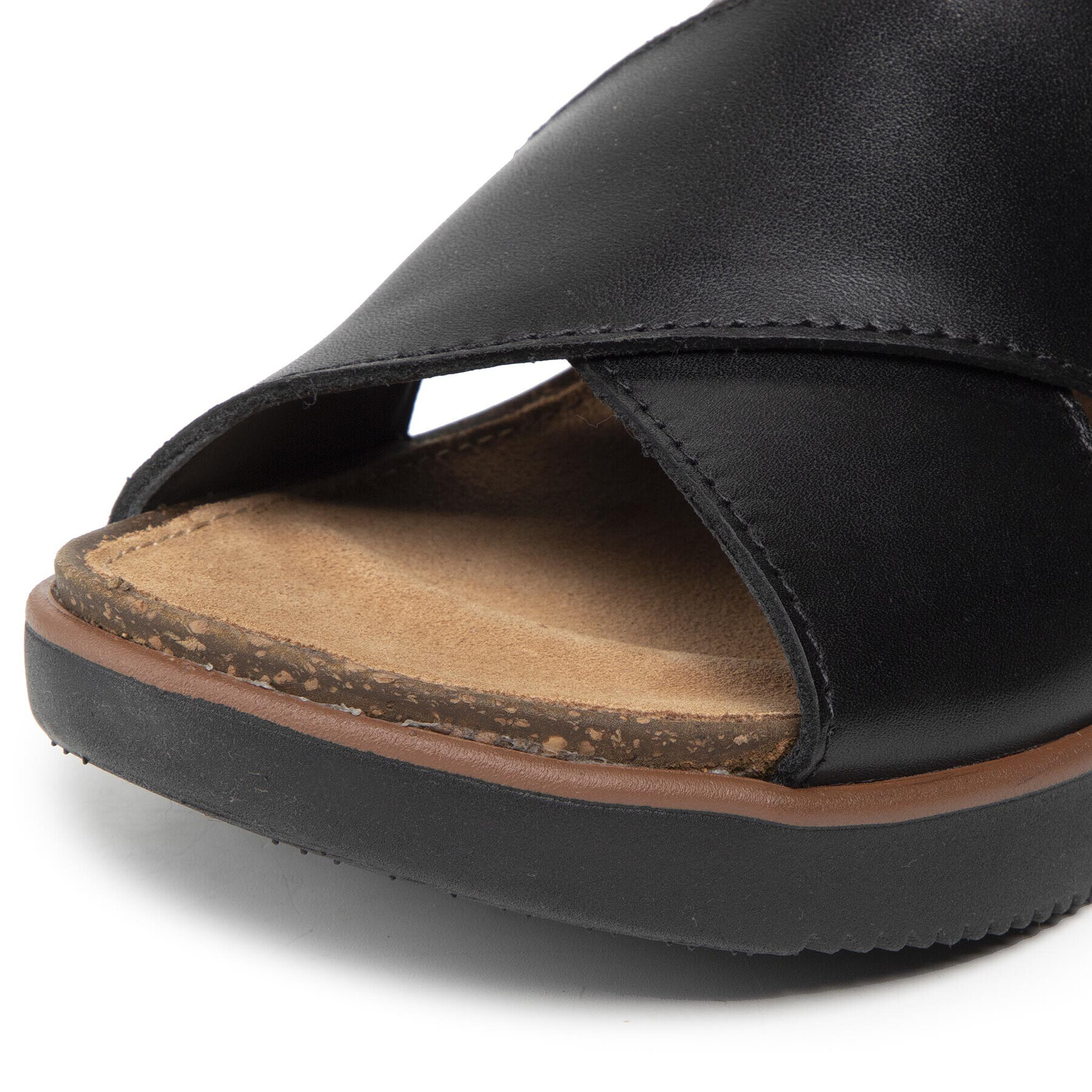 Clarks Sandale Elayne Cross 261592344 Negru - Pled.ro