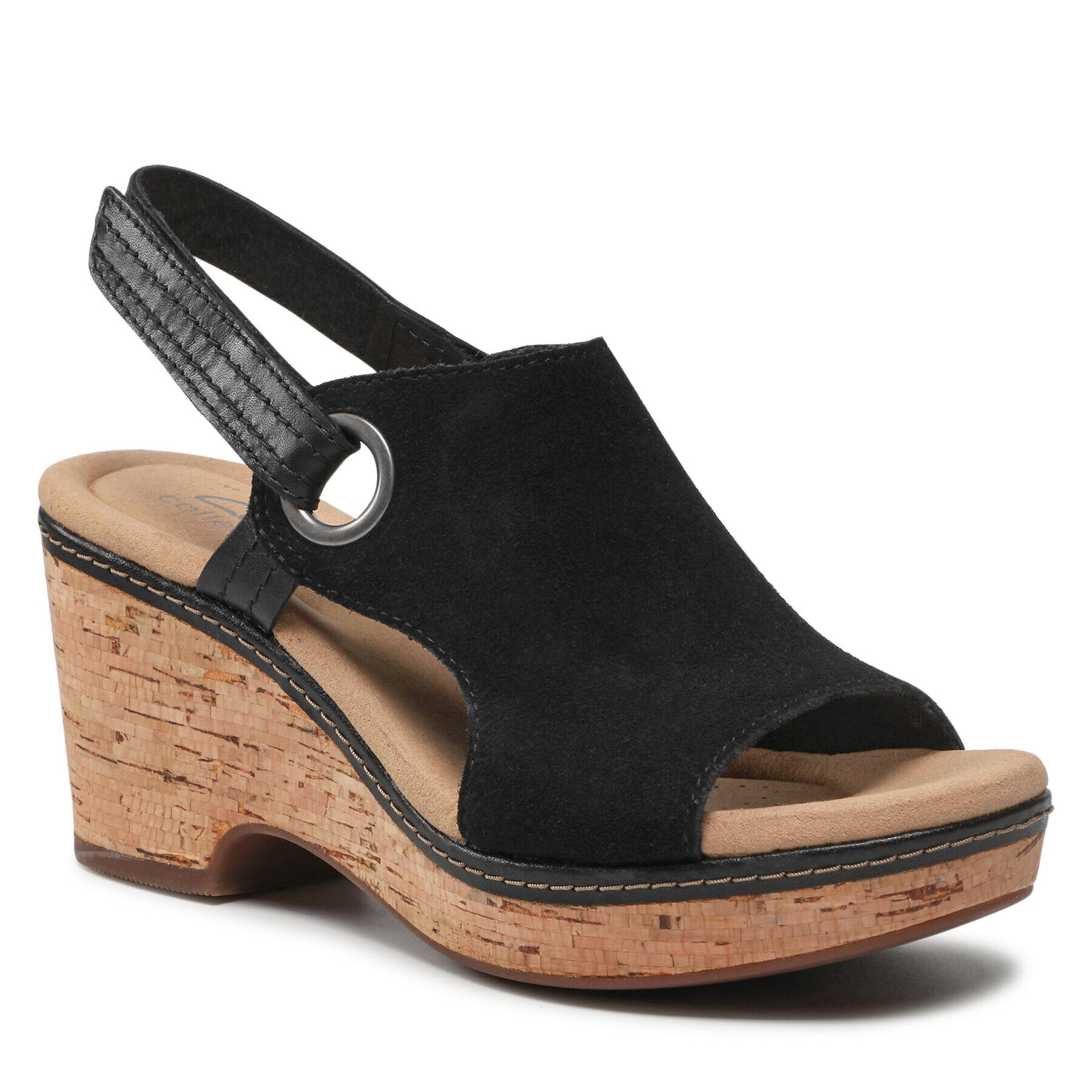 Clarks Sandale Giselle Sea 261647894 Negru - Pled.ro