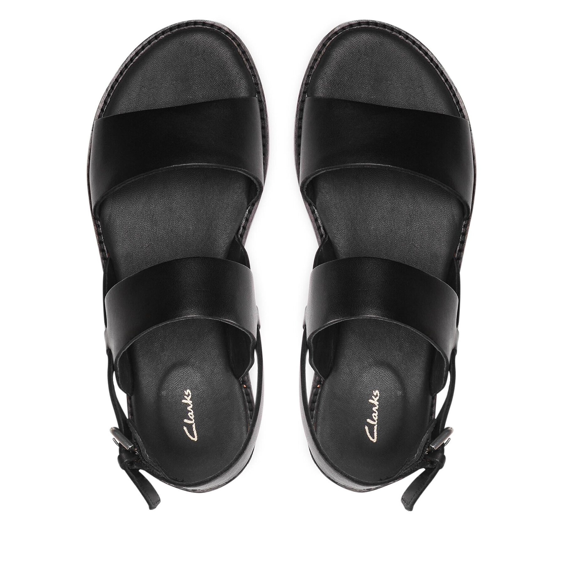 Clarks Sandale Karsea 261586794 Negru - Pled.ro