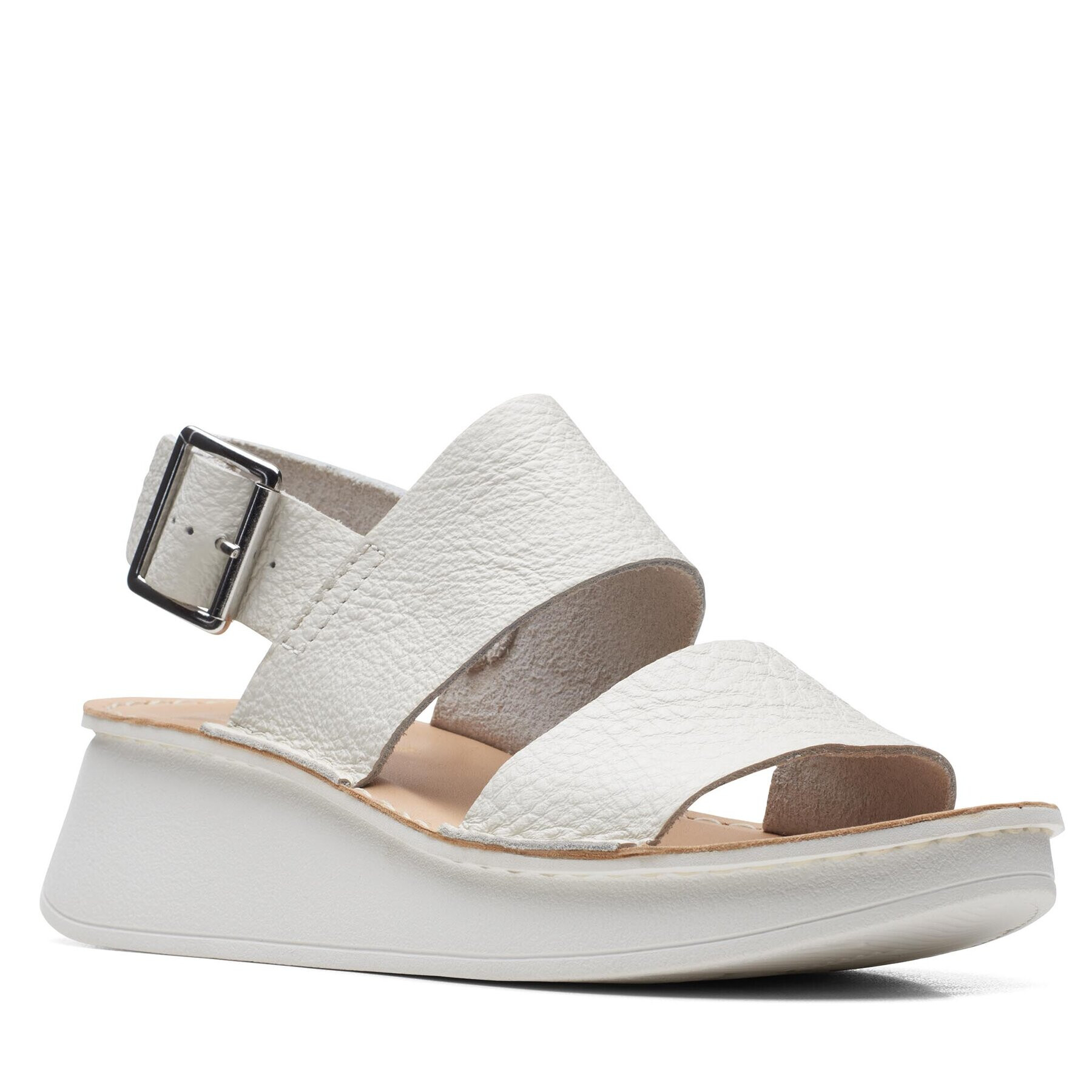 Clarks Sandale Velhill Strap Alb - Pled.ro