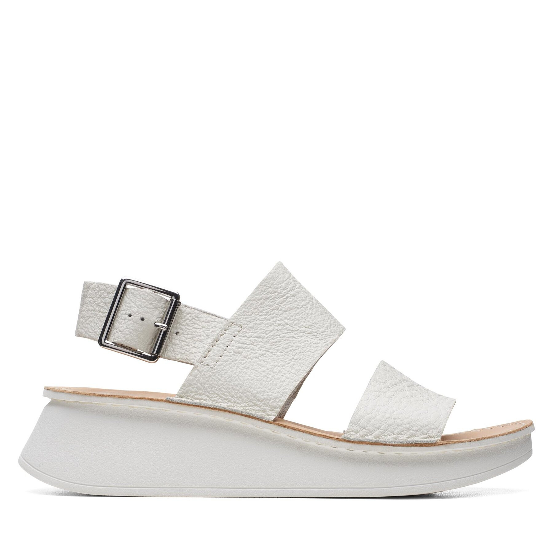 Clarks Sandale Velhill Strap Alb - Pled.ro