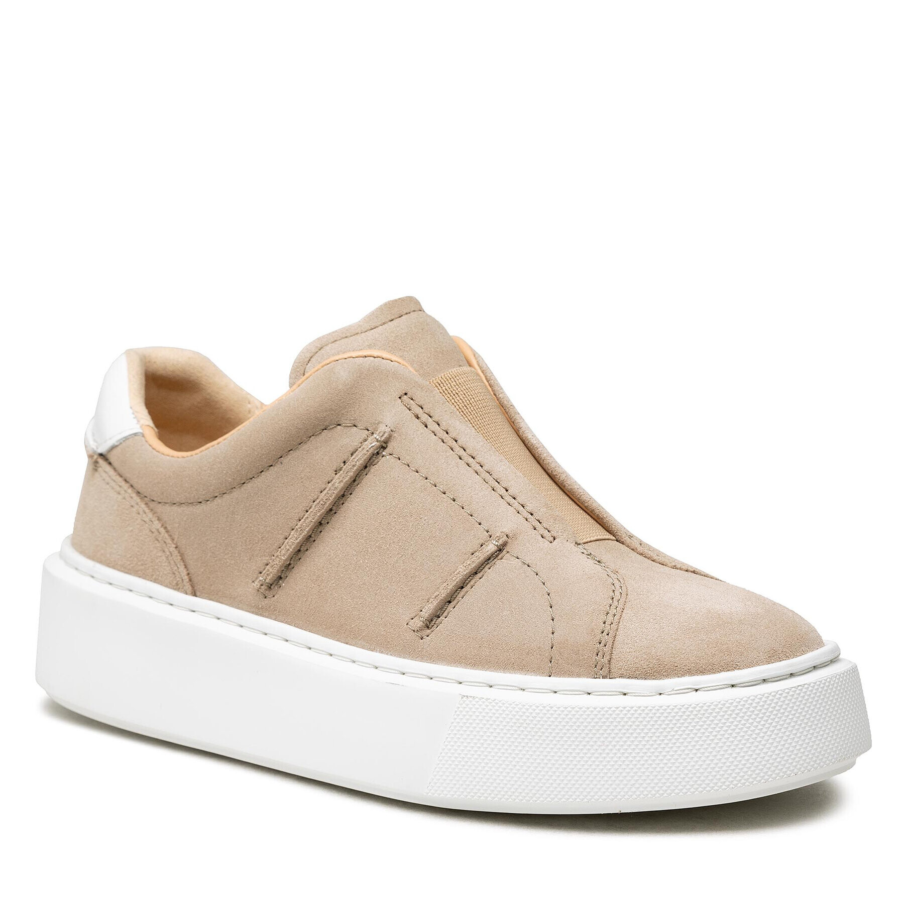 Clarks Sneakers Hero Lite Slip 261612414 Bej - Pled.ro