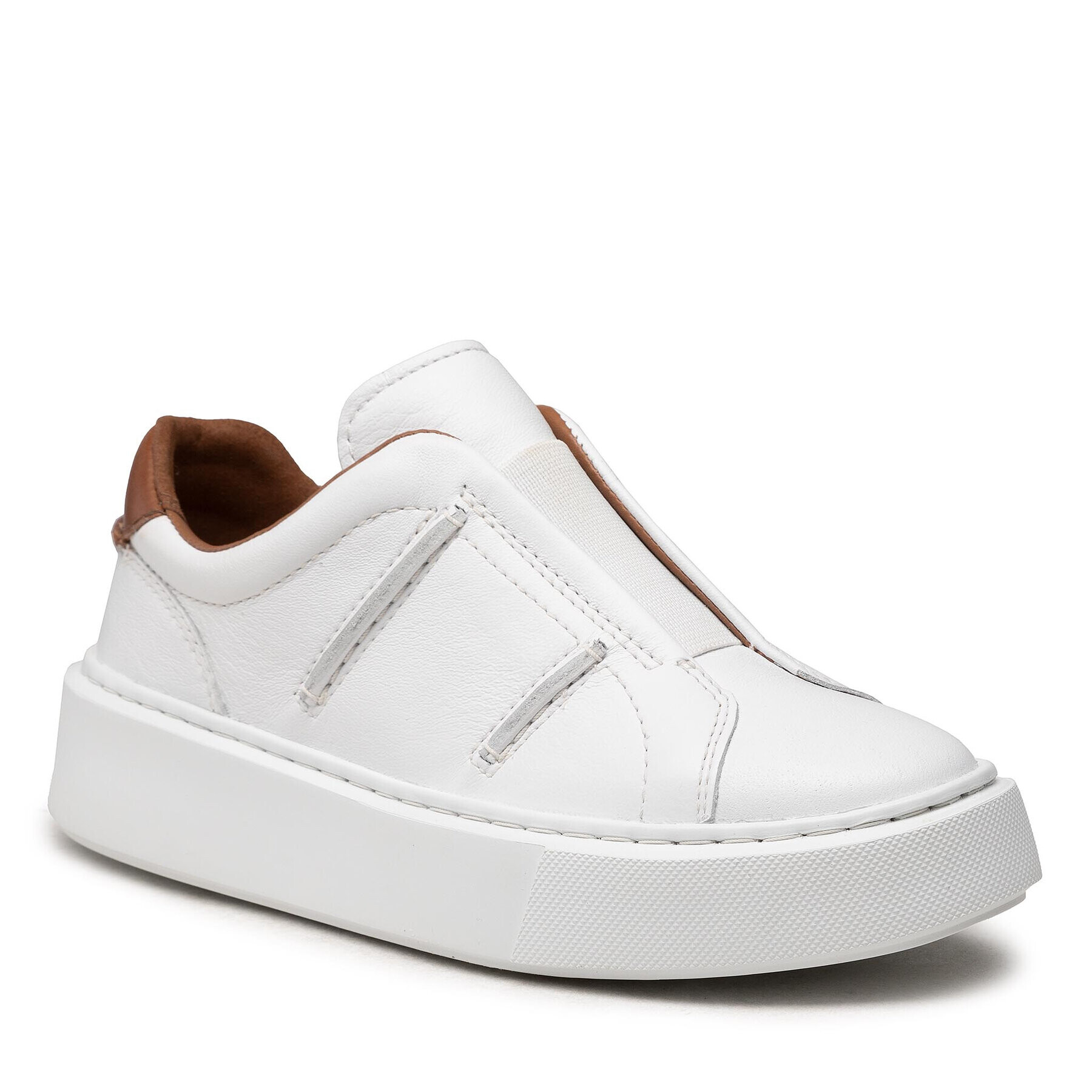 Clarks Sneakers Hero Lite Slip 261615254 Alb - Pled.ro