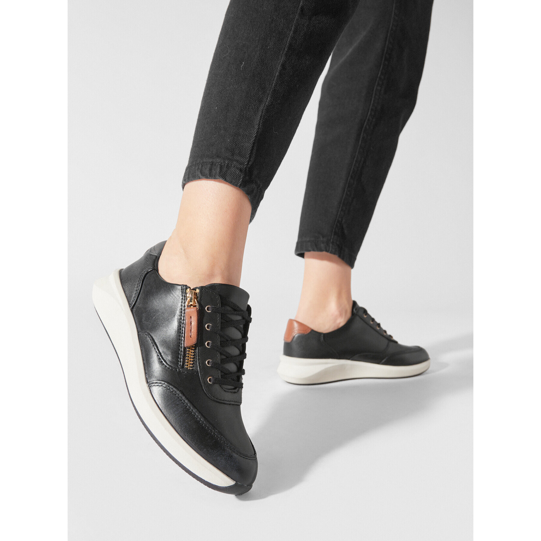 Clarks Sneakers Un Rio Zip 261680184 Negru - Pled.ro