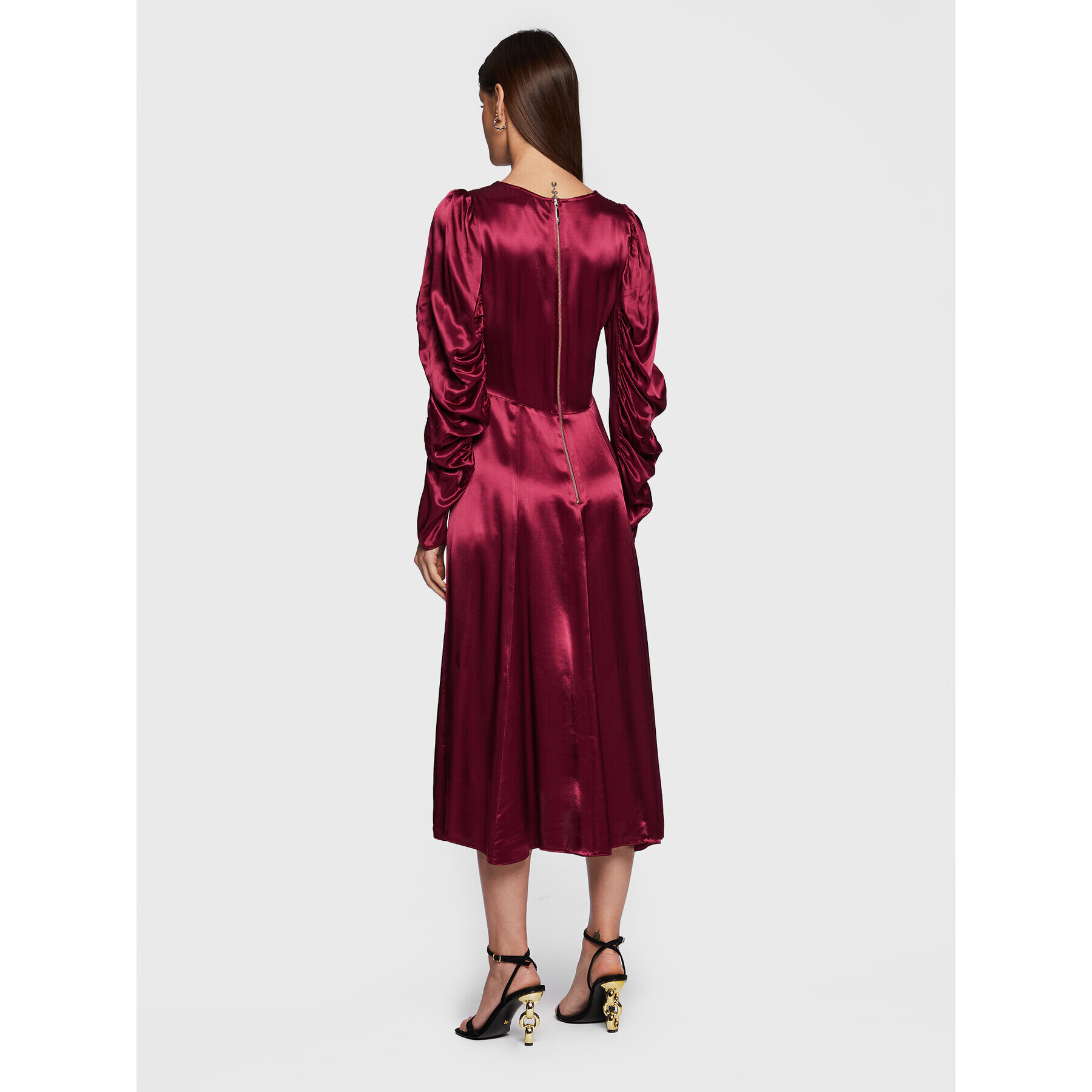 Closet London Rochie cocktail D8264 Vișiniu Regular Fit - Pled.ro