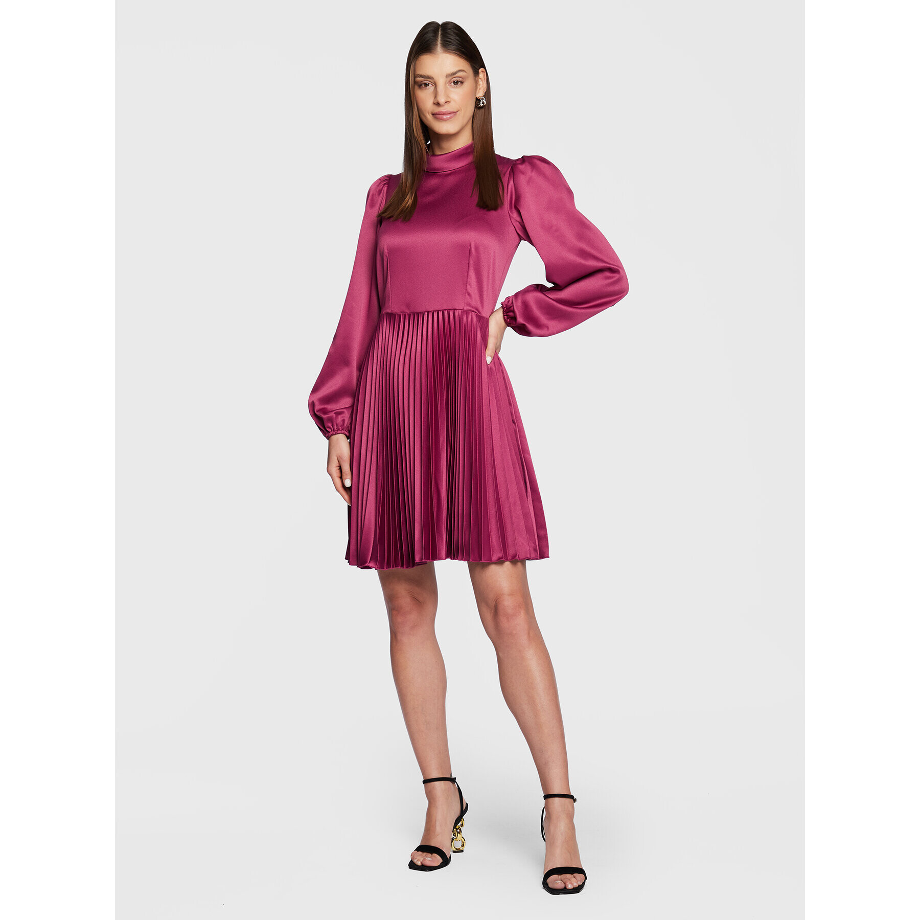 Closet London Rochie cocktail D8554 Violet Regular Fit - Pled.ro