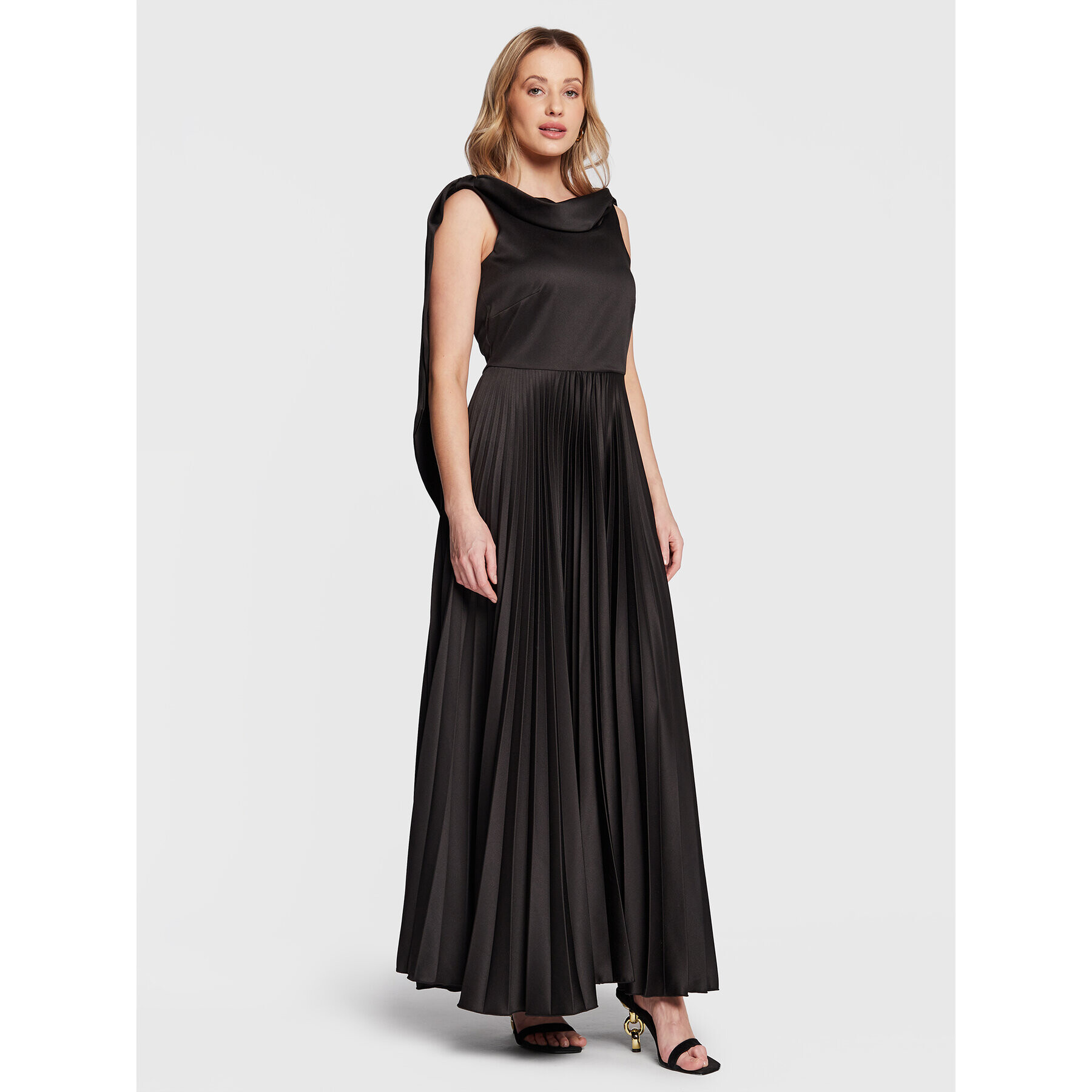 Closet London Rochie de seară D7993 Negru Regular Fit - Pled.ro