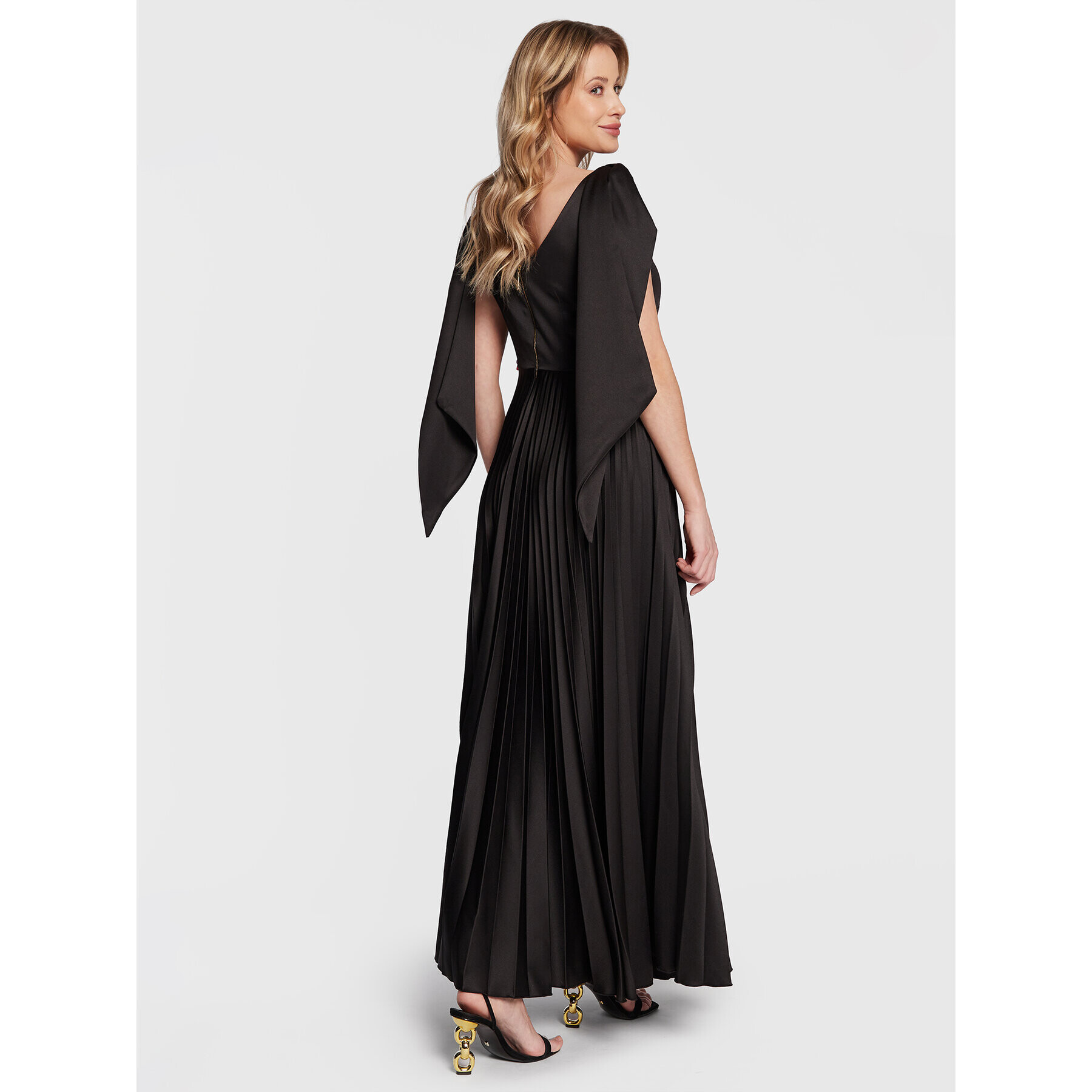 Closet London Rochie de seară D7993 Negru Regular Fit - Pled.ro