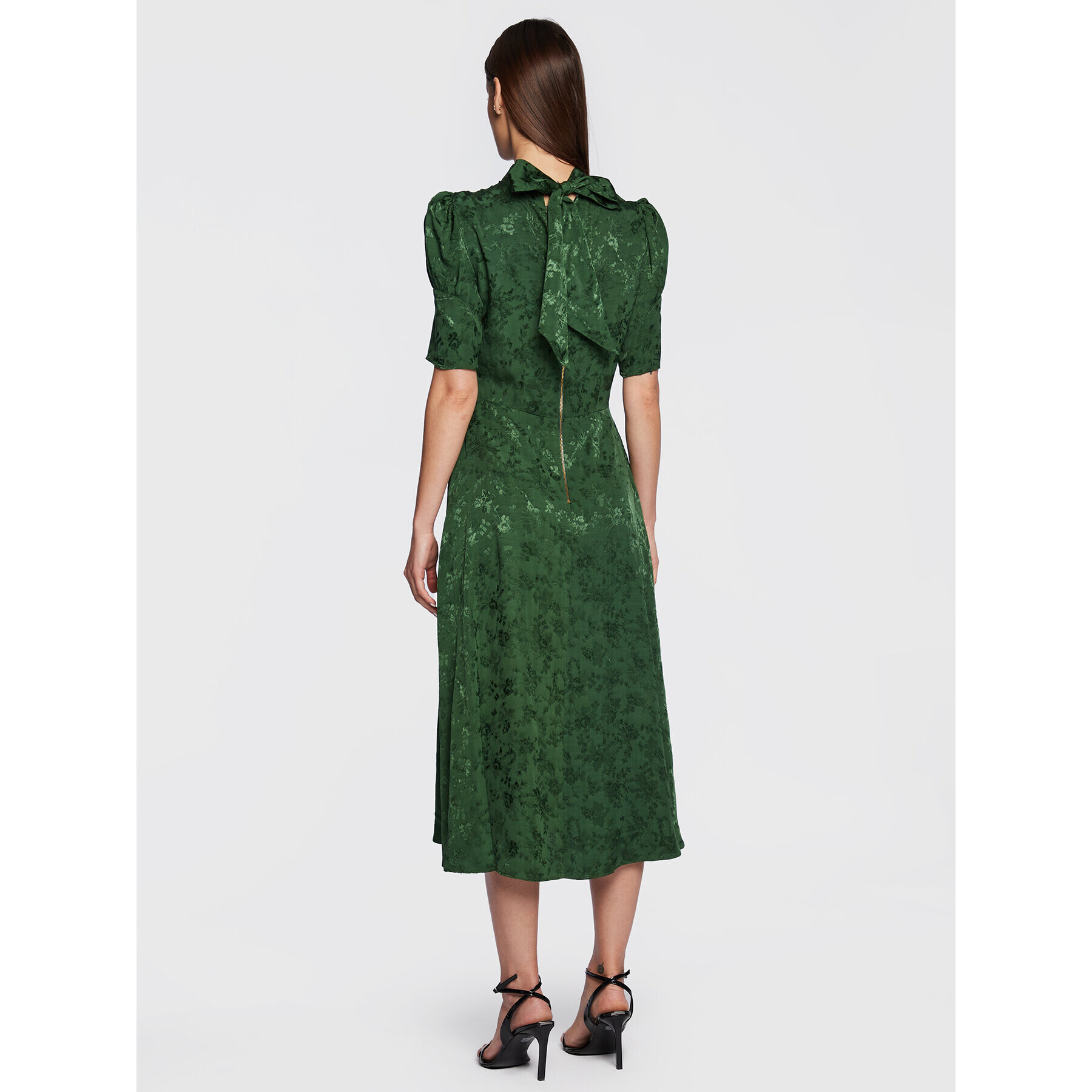 Closet London Rochie de zi D8508 Verde Regular Fit - Pled.ro