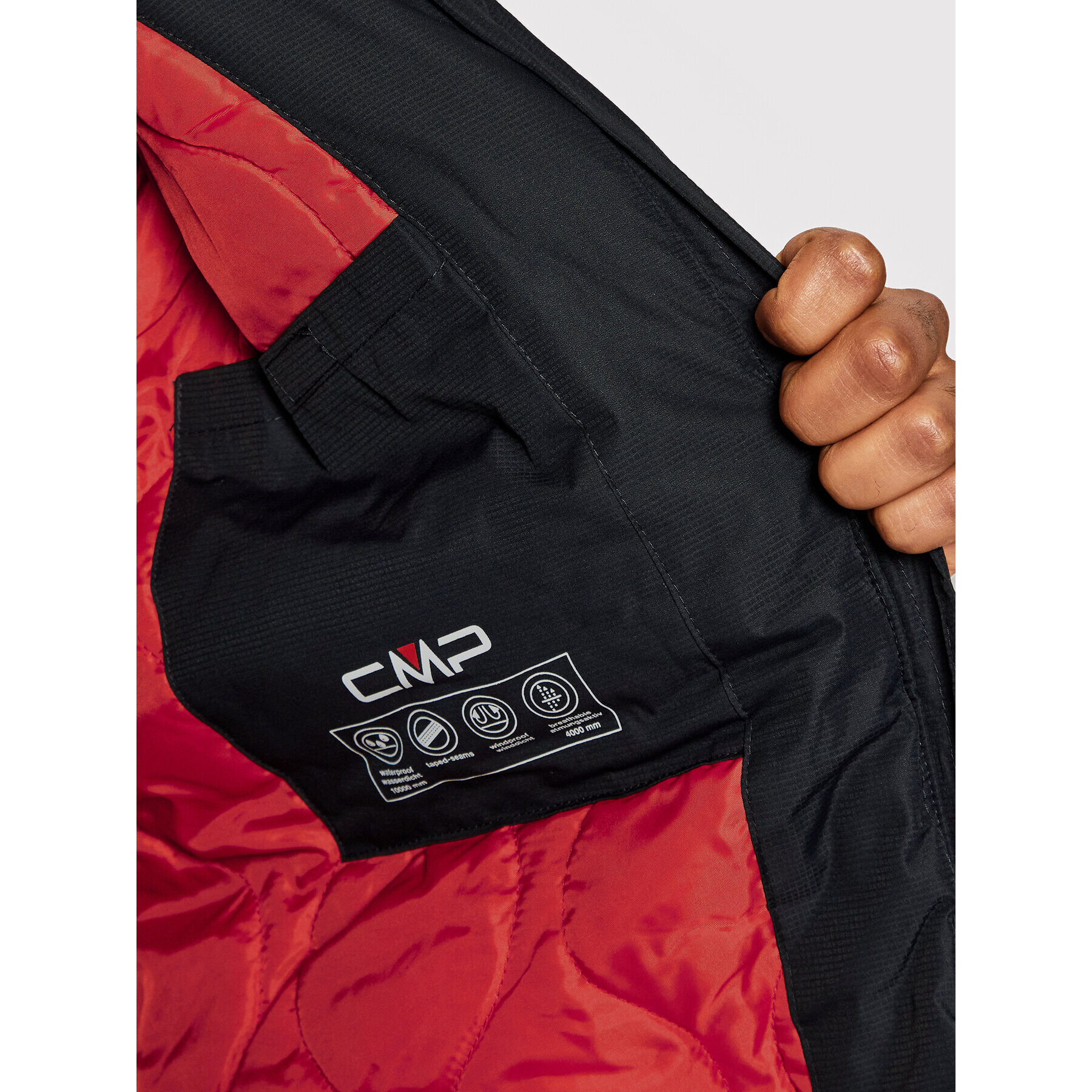 CMP Geacă de ploaie 39Z0917 Negru Regular Fit - Pled.ro