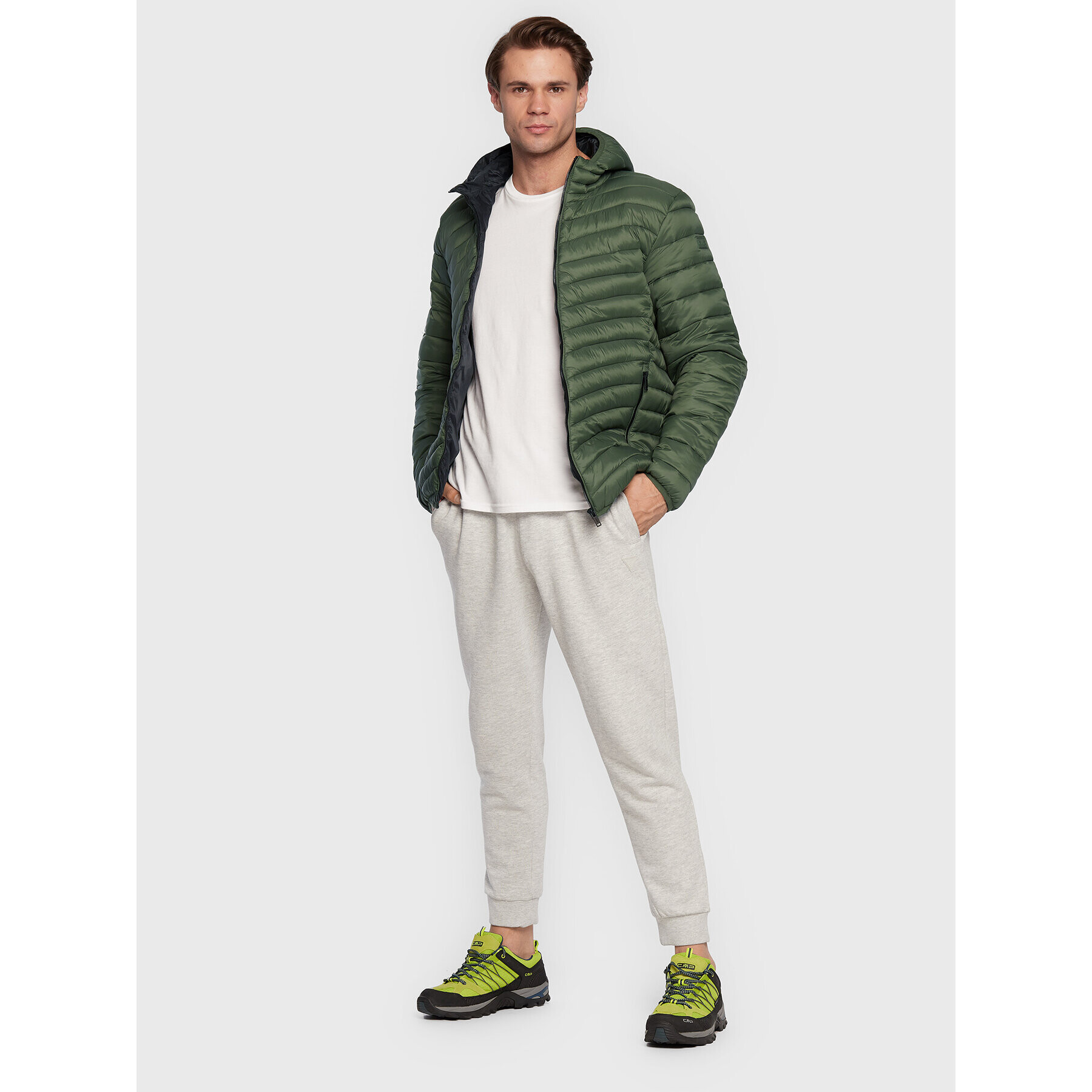 CMP Geacă din puf 32K3147 Verde Regular Fit - Pled.ro