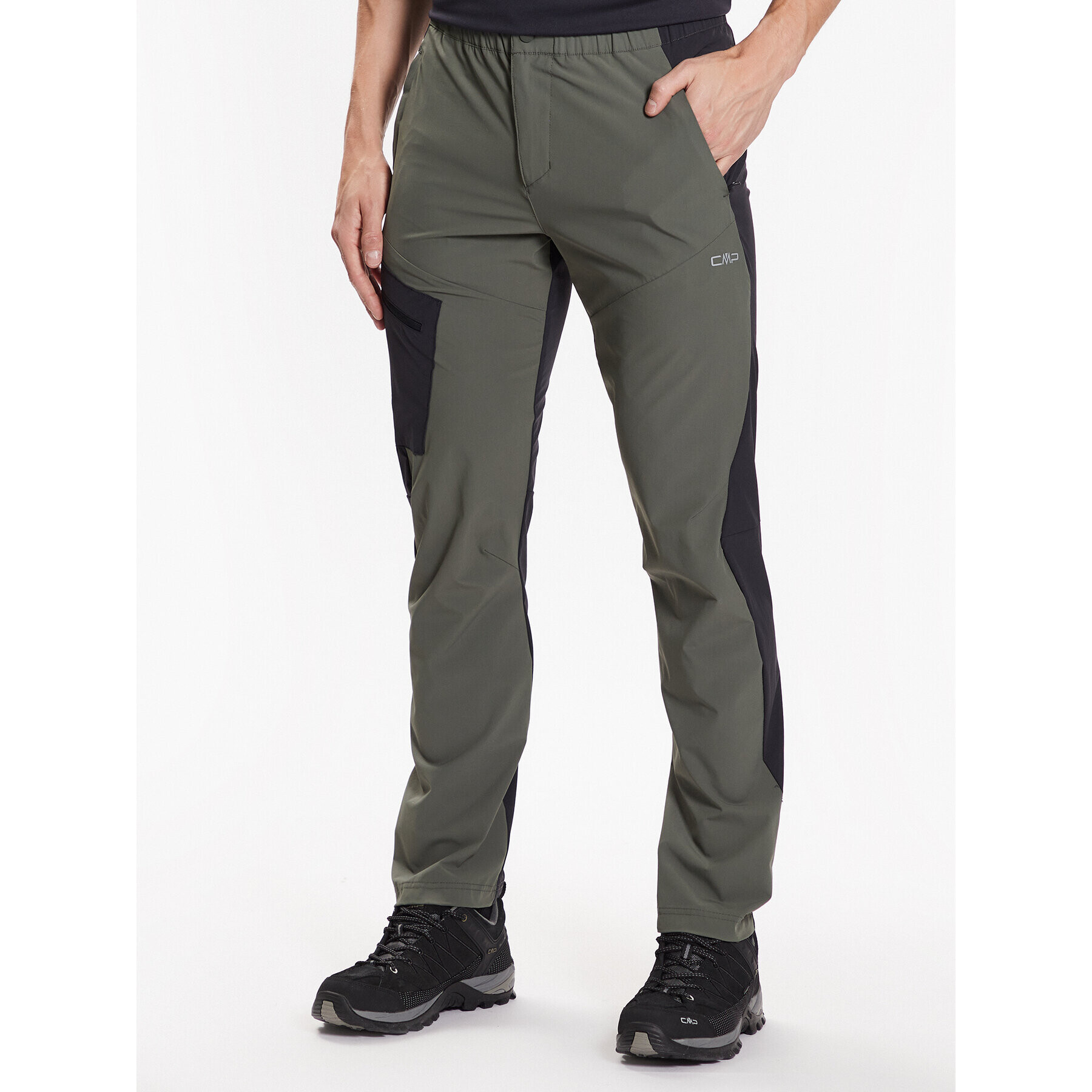 CMP Pantaloni outdoor 33T6627 Verde Regular Fit - Pled.ro