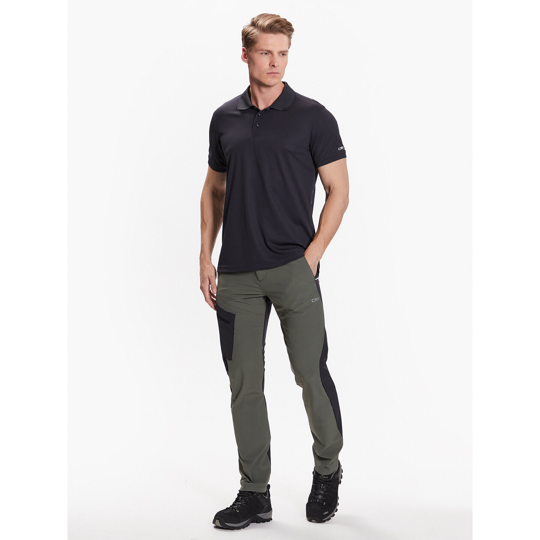 CMP Pantaloni outdoor 33T6627 Verde Regular Fit - Pled.ro