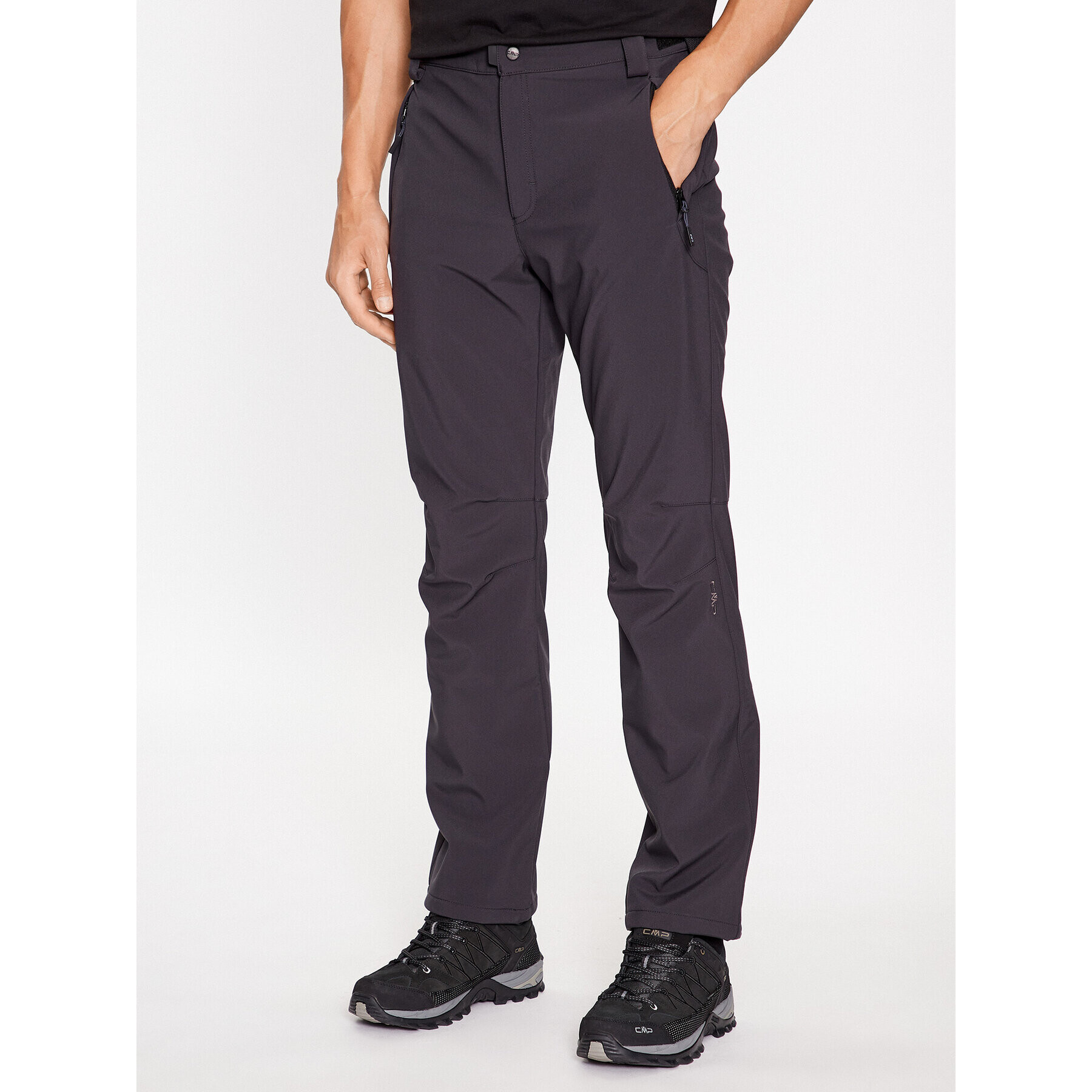 CMP Pantaloni outdoor A01487-N Gri Regular Fit - Pled.ro