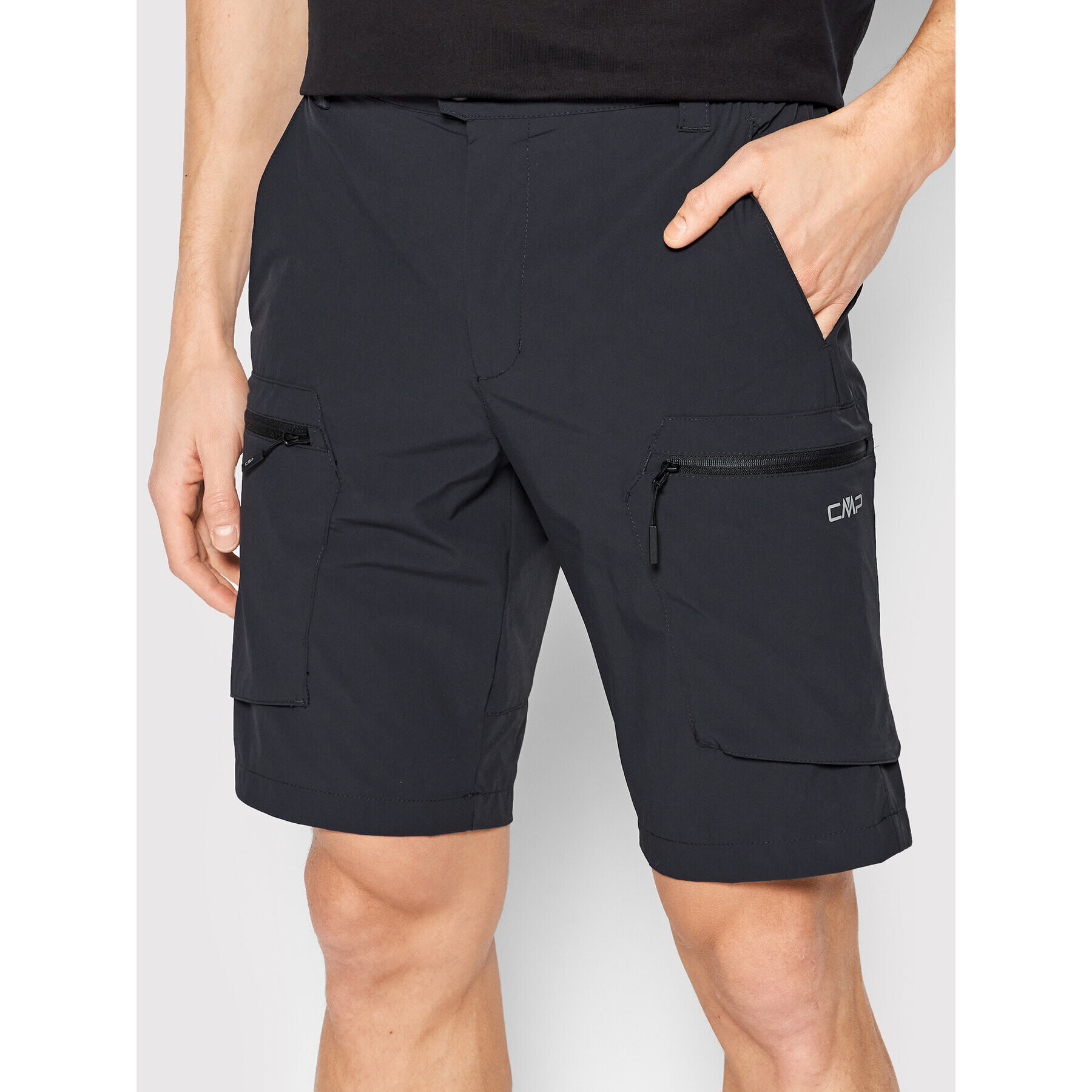 CMP Pantaloni scurți sport 32T6687 Gri Regular Fit - Pled.ro