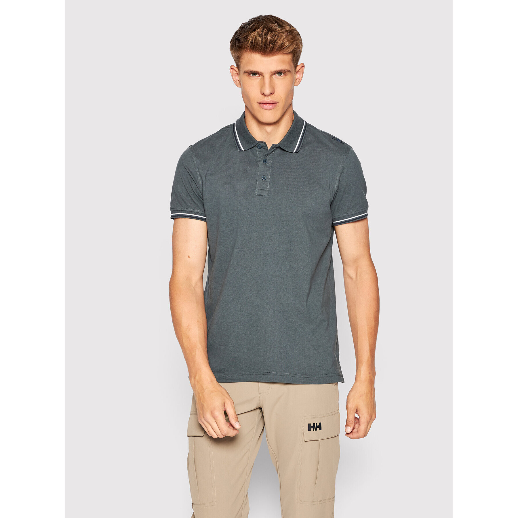 CMP Tricou polo 39D8367 Gri Regular Fit - Pled.ro