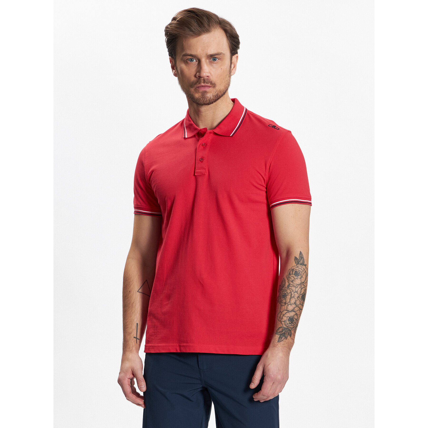 CMP Tricou polo 39D8367 Roșu Regular Fit - Pled.ro