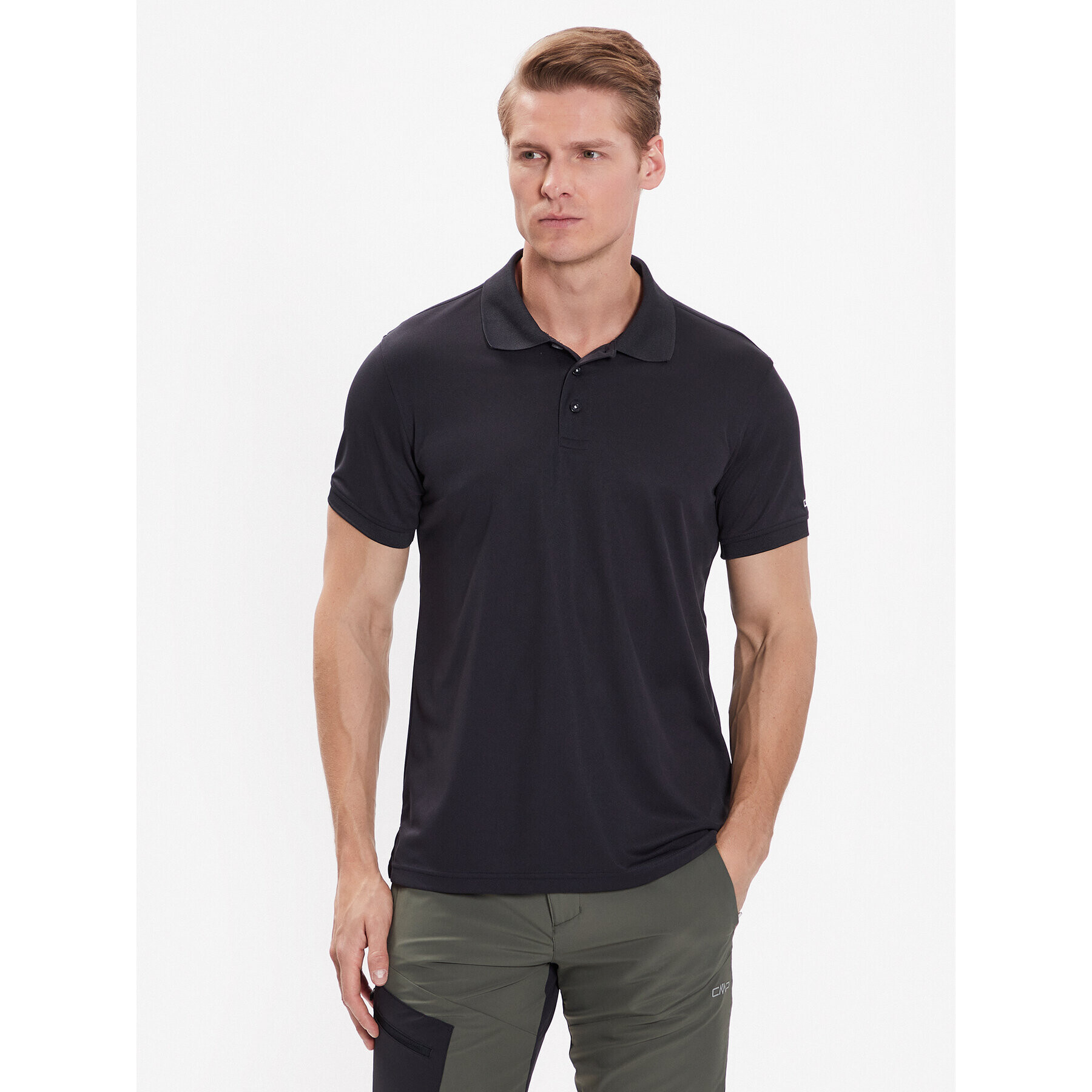 CMP Tricou polo 3T60077 Bleumarin Regular Fit - Pled.ro