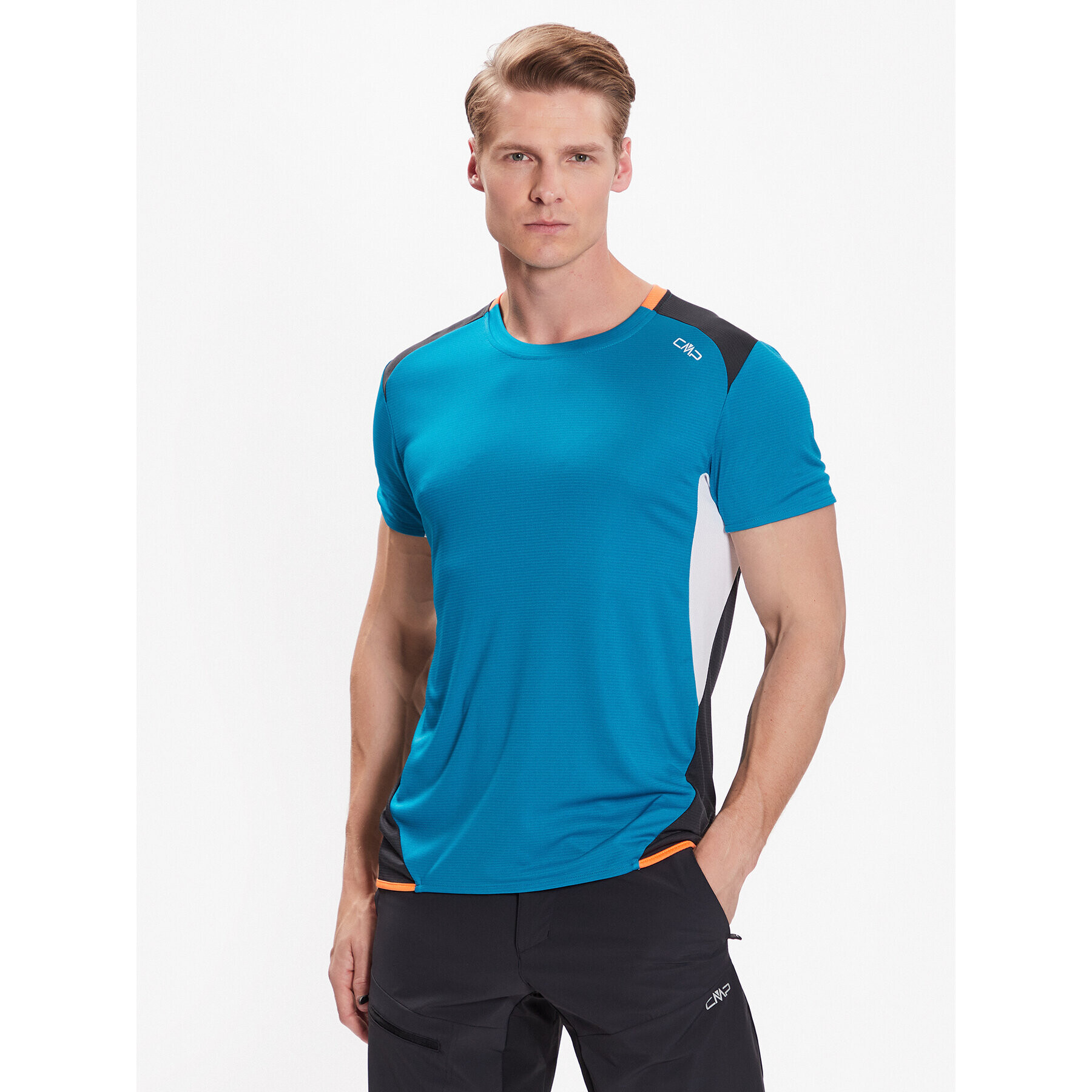 CMP Tricou tehnic 33N6687 Albastru Regular Fit - Pled.ro