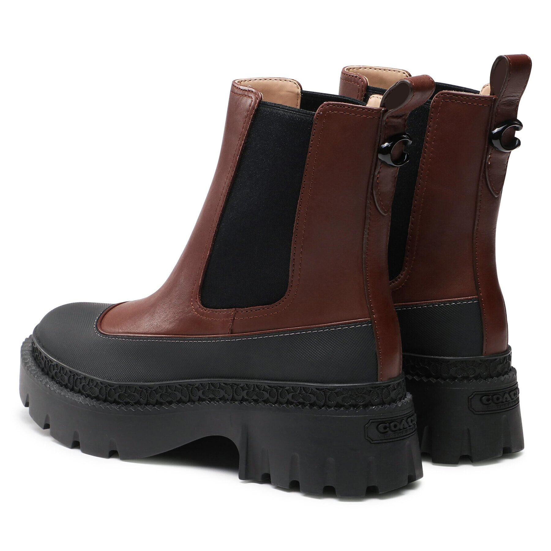 Coach Botine Jayla Leather Bootie CM770 Maro - Pled.ro