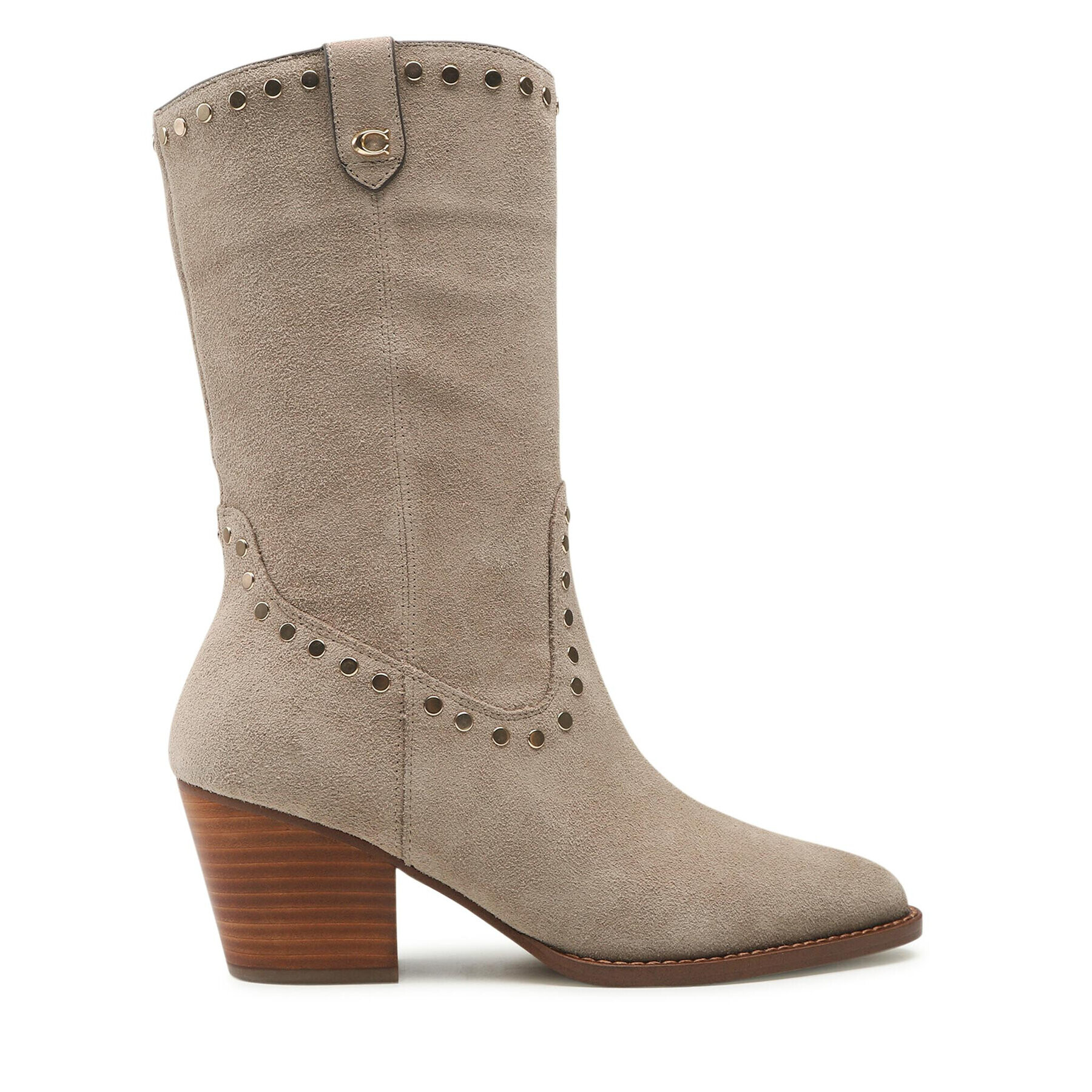 Coach Botine Pheobe Suede CD291 Gri - Pled.ro