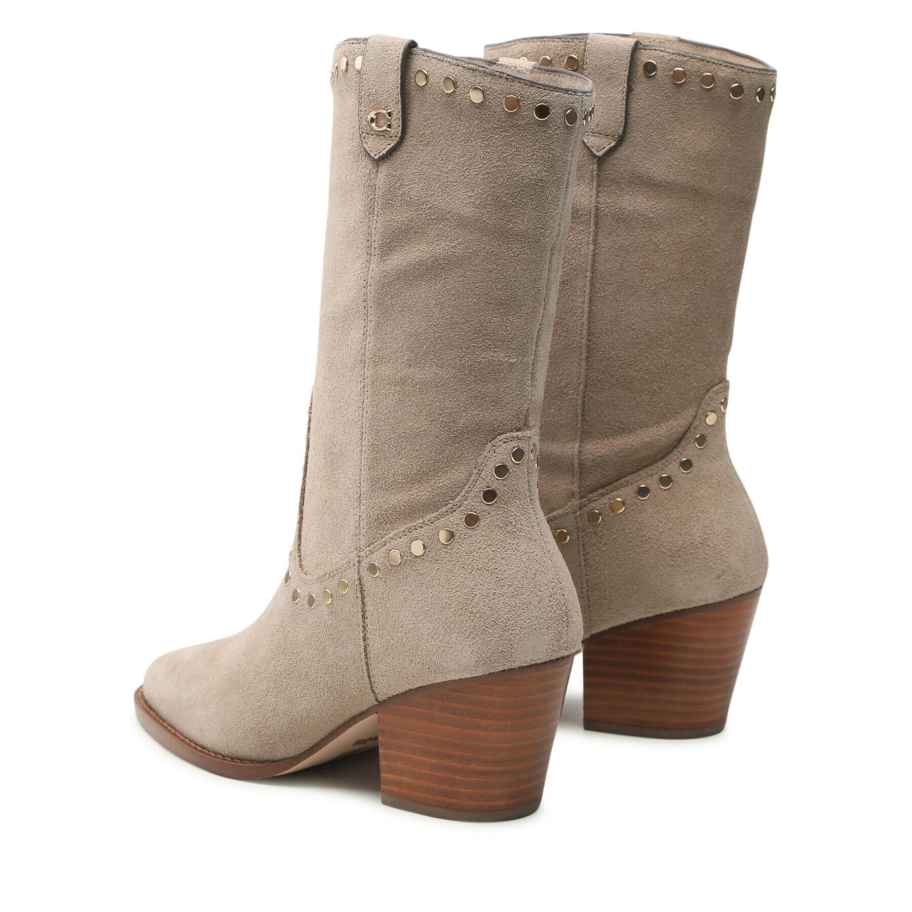 Coach Botine Pheobe Suede CD291 Gri - Pled.ro