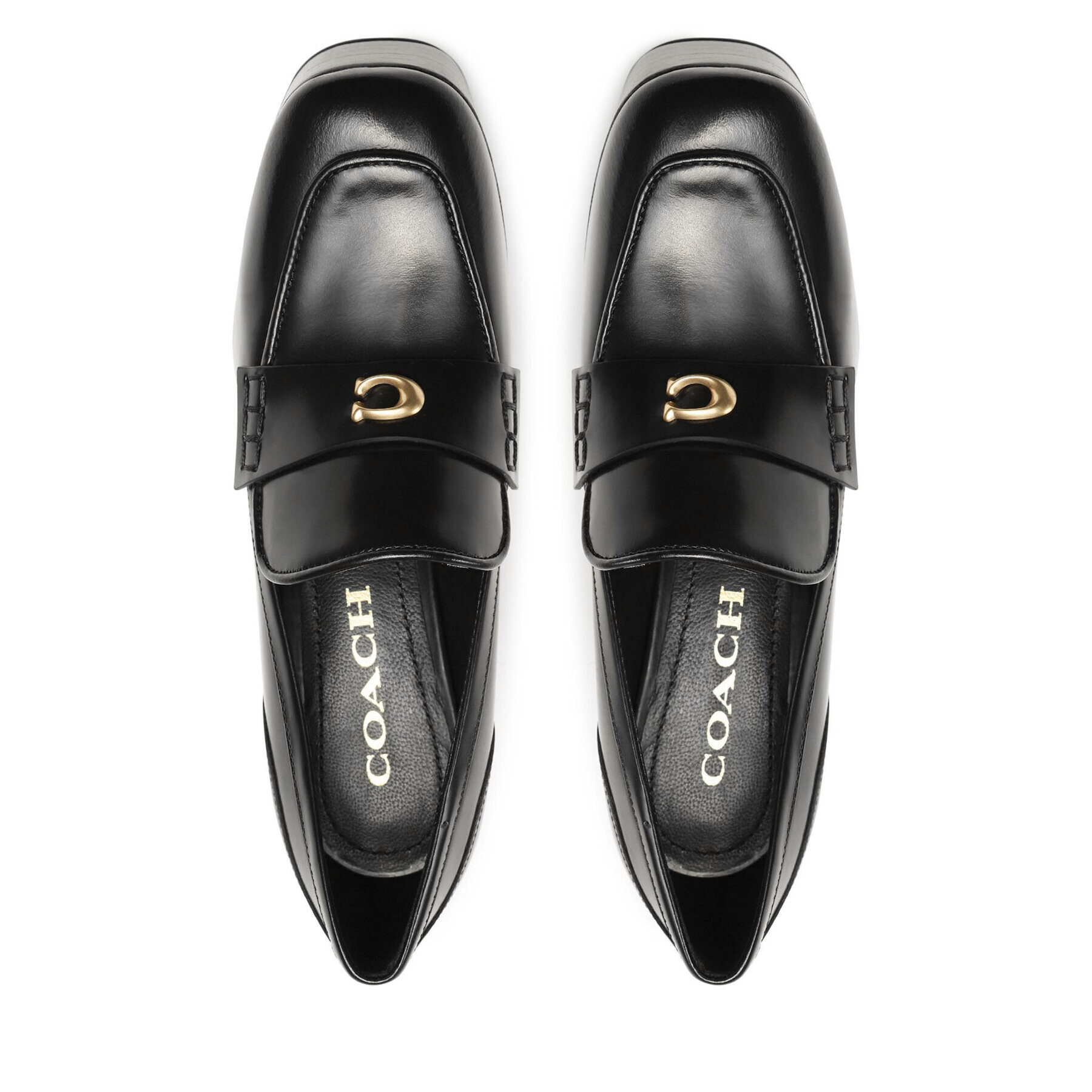 Coach Pantofi Ilyse Leather Loafer CN142 Negru - Pled.ro