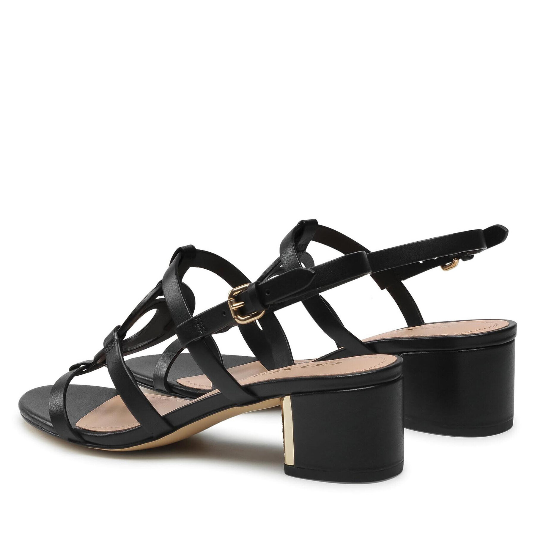 Coach Sandale Edina Leather Sandal C4340 Negru - Pled.ro