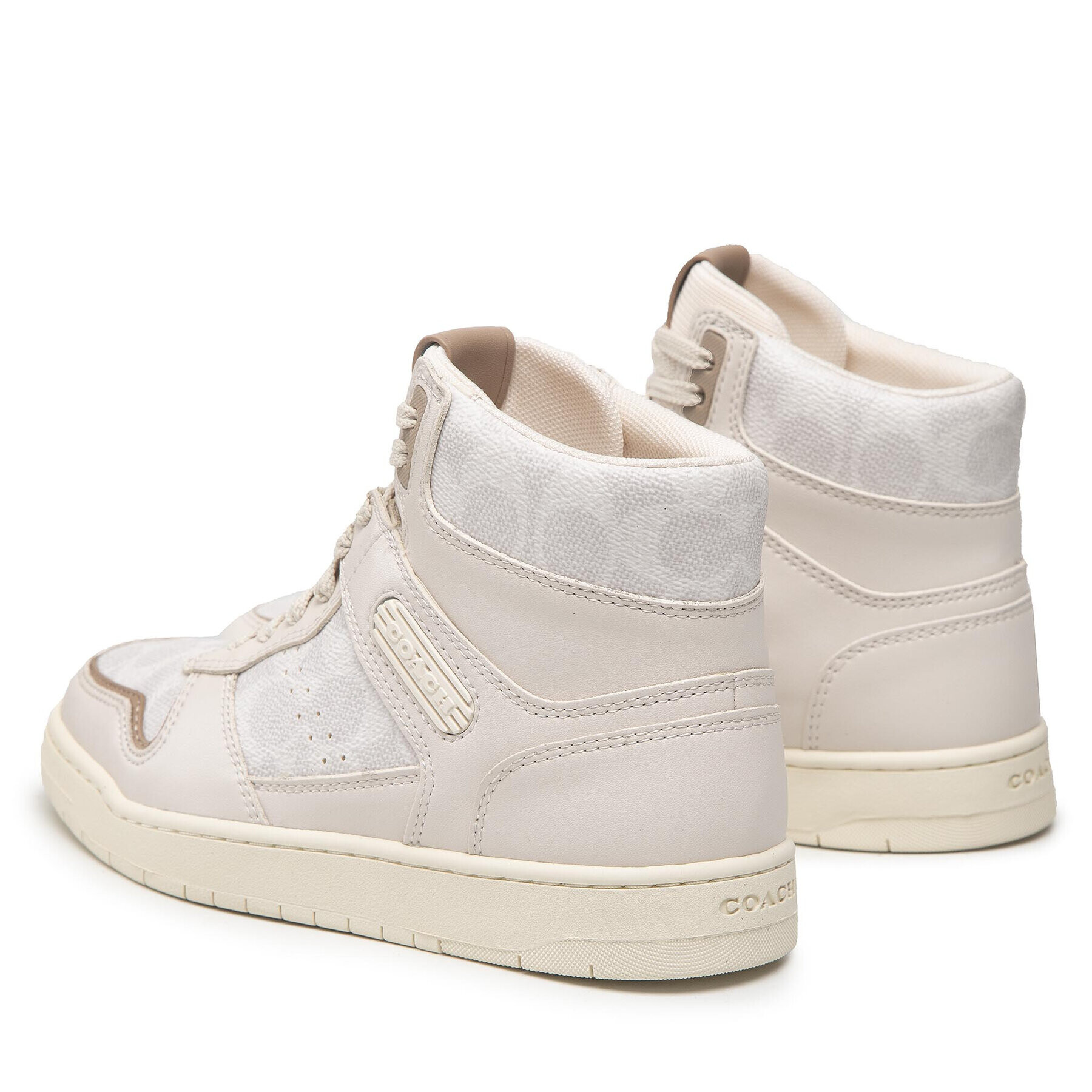 Coach Sneakers Hi Top Coated Canvas CD304 Bej - Pled.ro