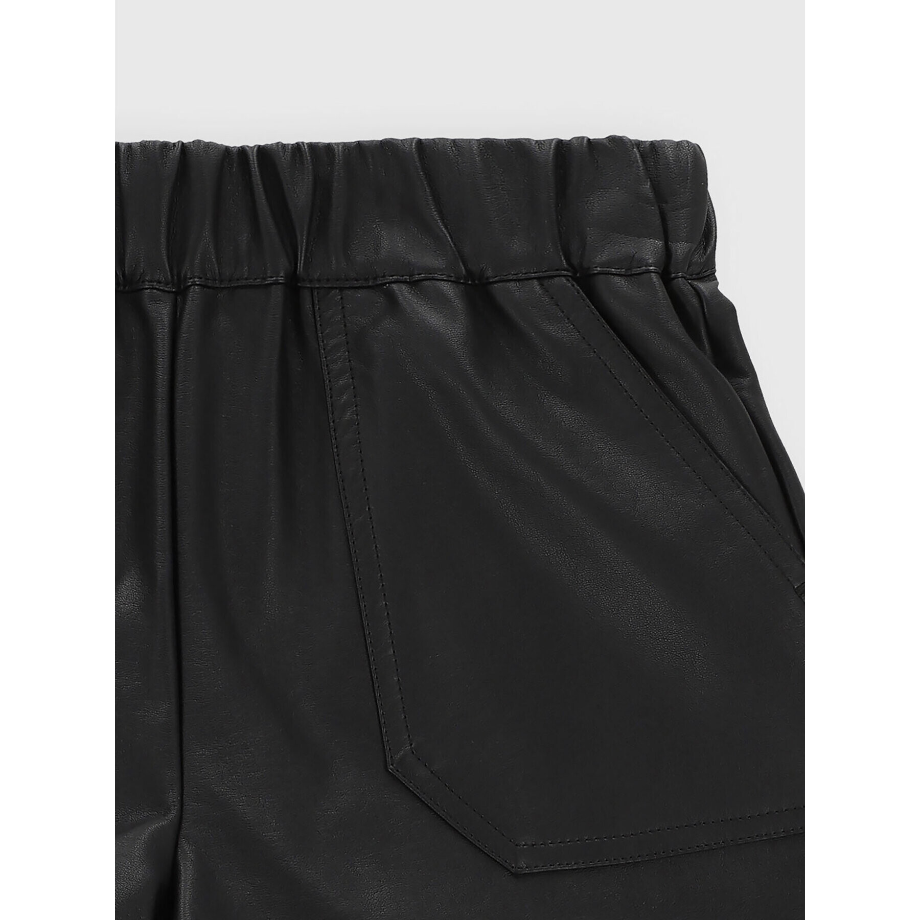 Coccodrillo Pantaloni scurți din imitație de piele ZC2119501MAJ Negru Regular Fit - Pled.ro