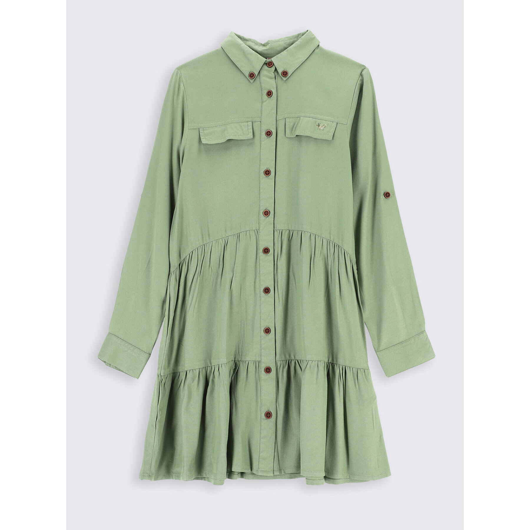 Coccodrillo Rochie tip cămașă ZC2128101MAJ Verde Regular Fit - Pled.ro