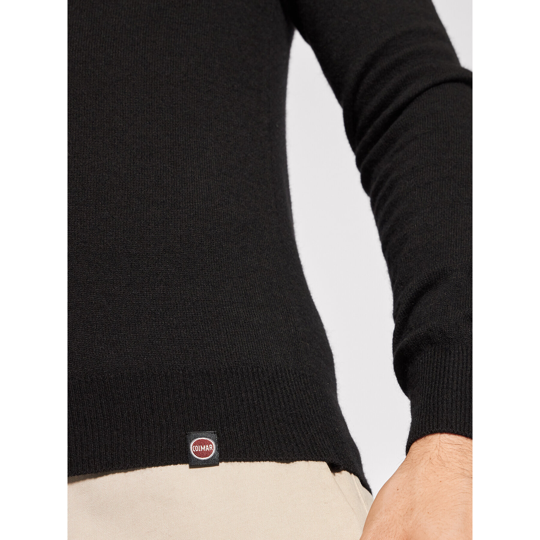 Colmar Bluză cu gât Softness 4456 8TE Negru Slim Fit - Pled.ro