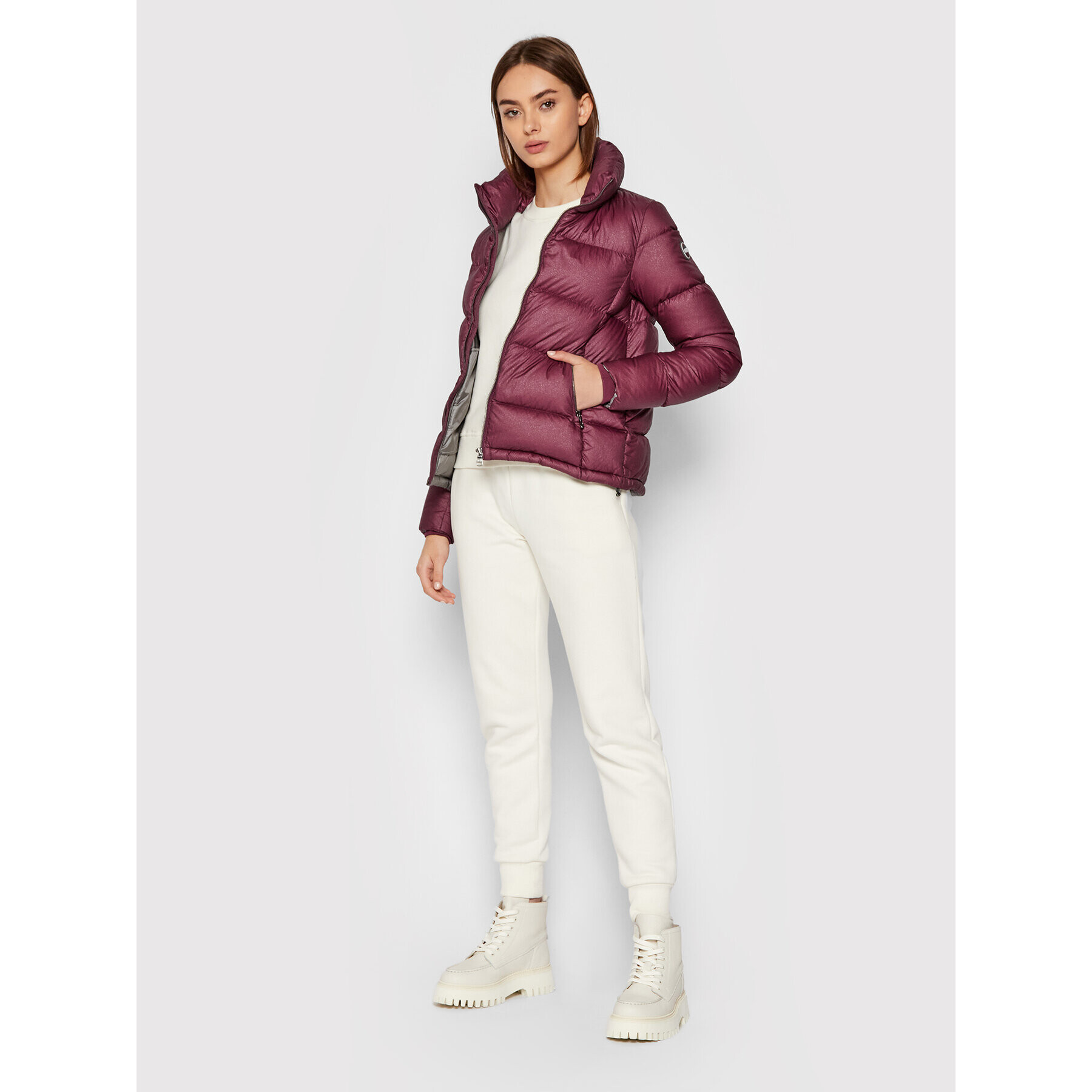 Colmar Geacă din puf Famous 2248 5WI Violet Regular Fit - Pled.ro