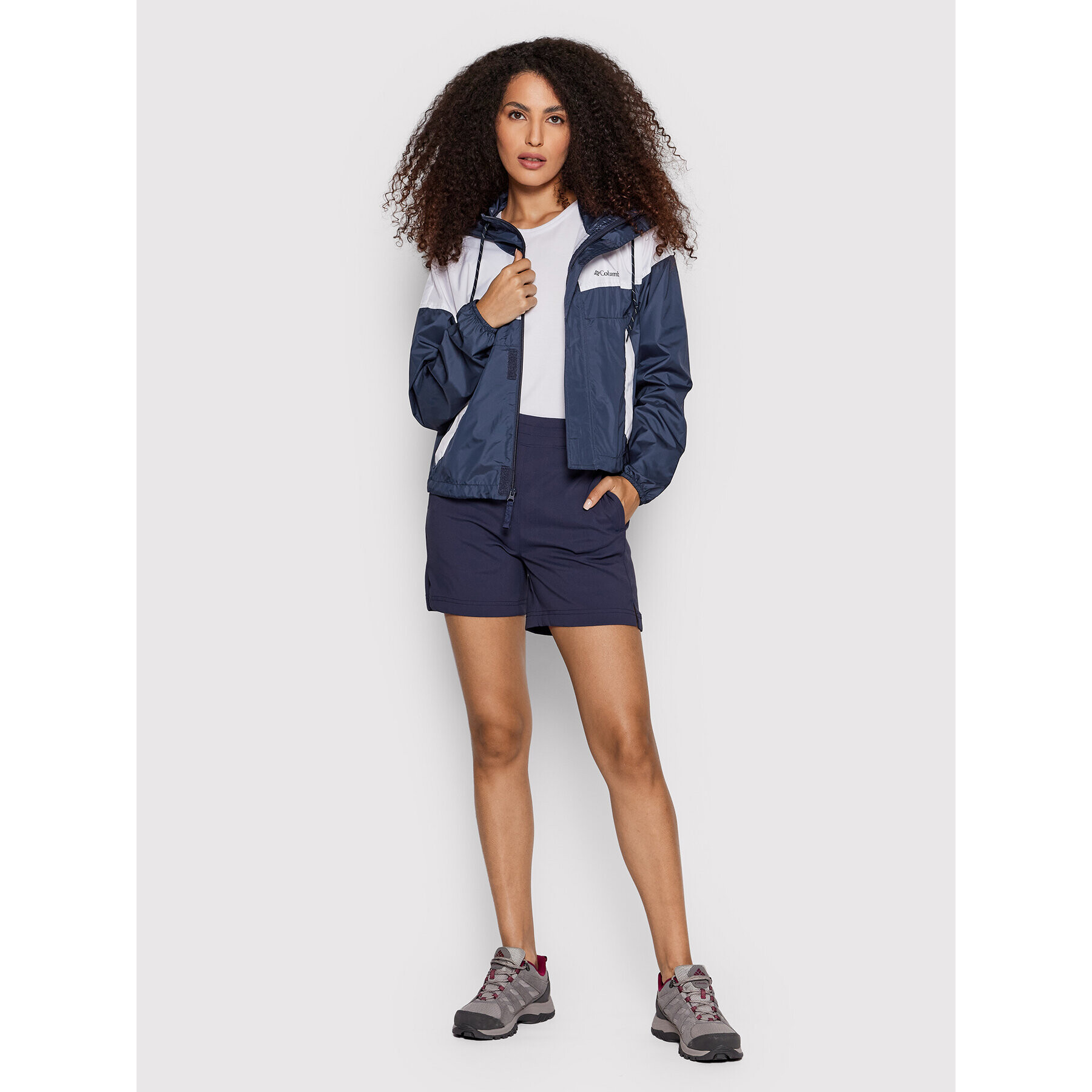 Columbia Geacă de vânt Flash Challenger 1989511 Bleumarin Relaxed Fit - Pled.ro