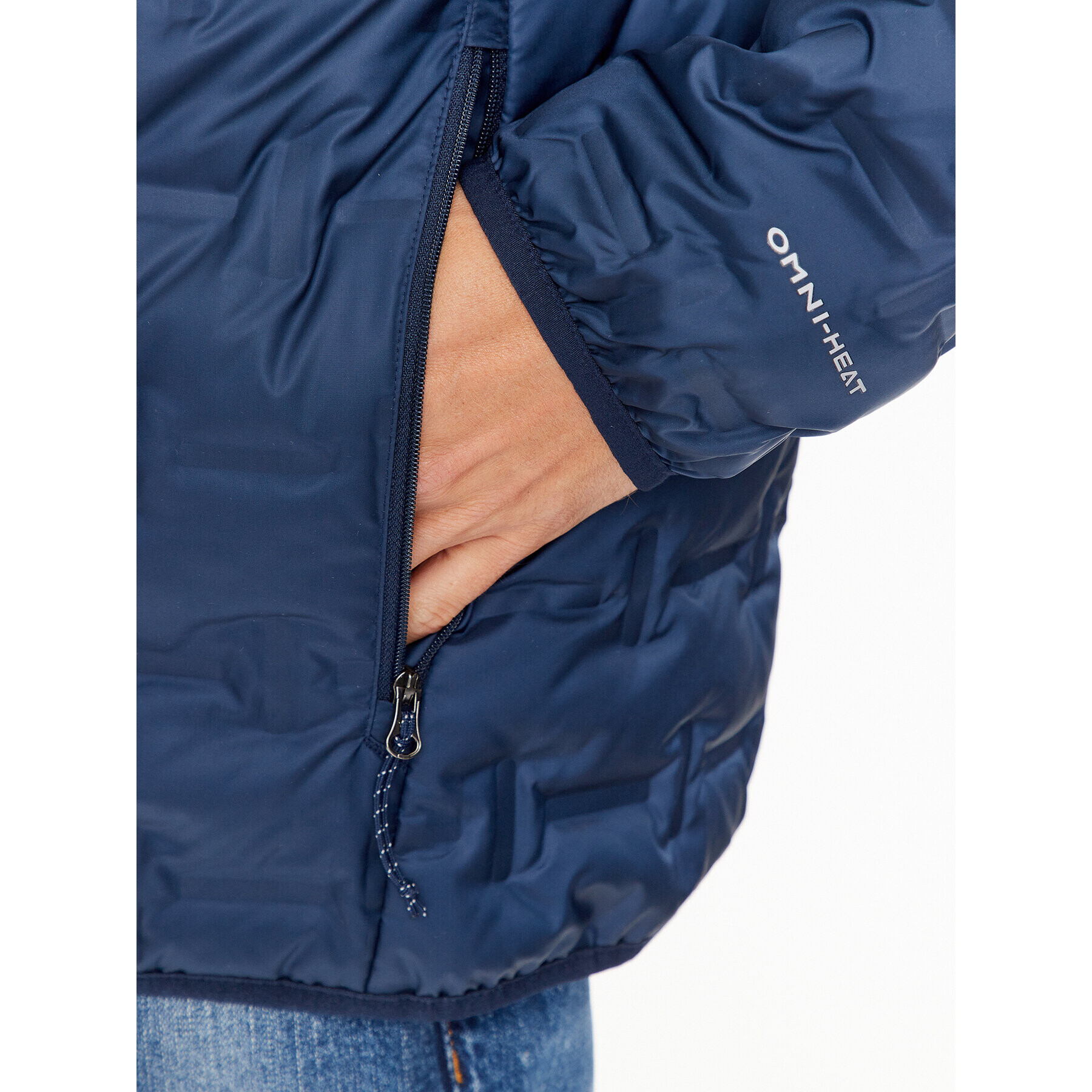 Columbia Geacă din puf Delta Ridge™ Down Hooded Jacket Albastru Regular Fit - Pled.ro