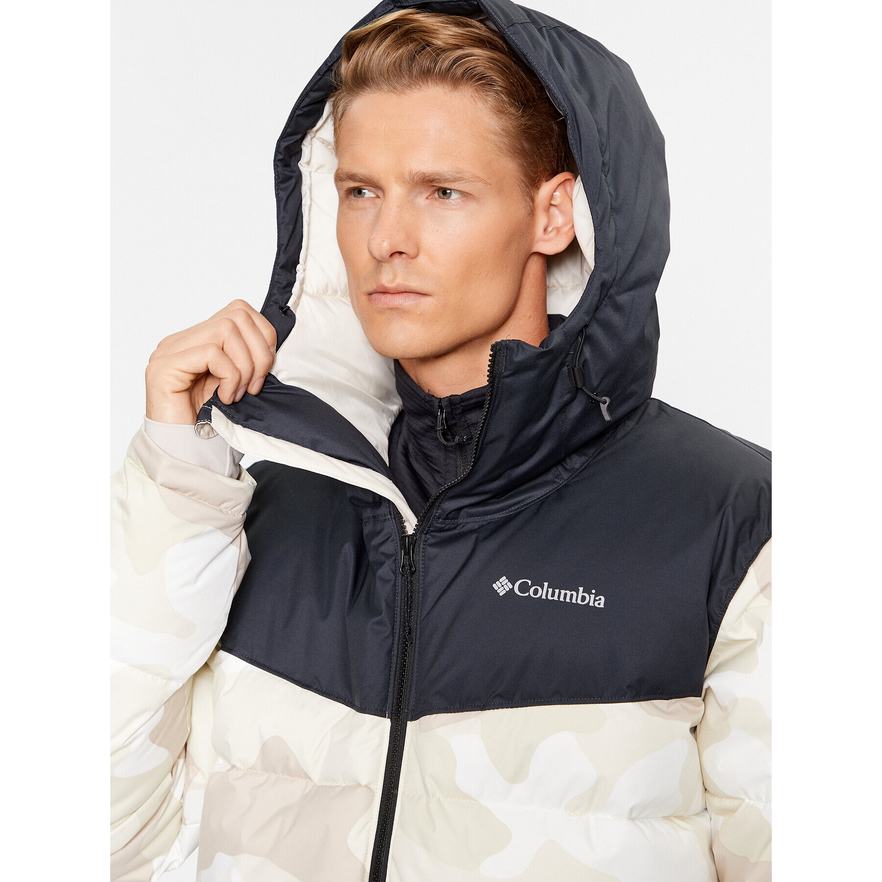 Columbia Geacă din puf Iceline Ridge™ Jacket Maro Regular Fit - Pled.ro