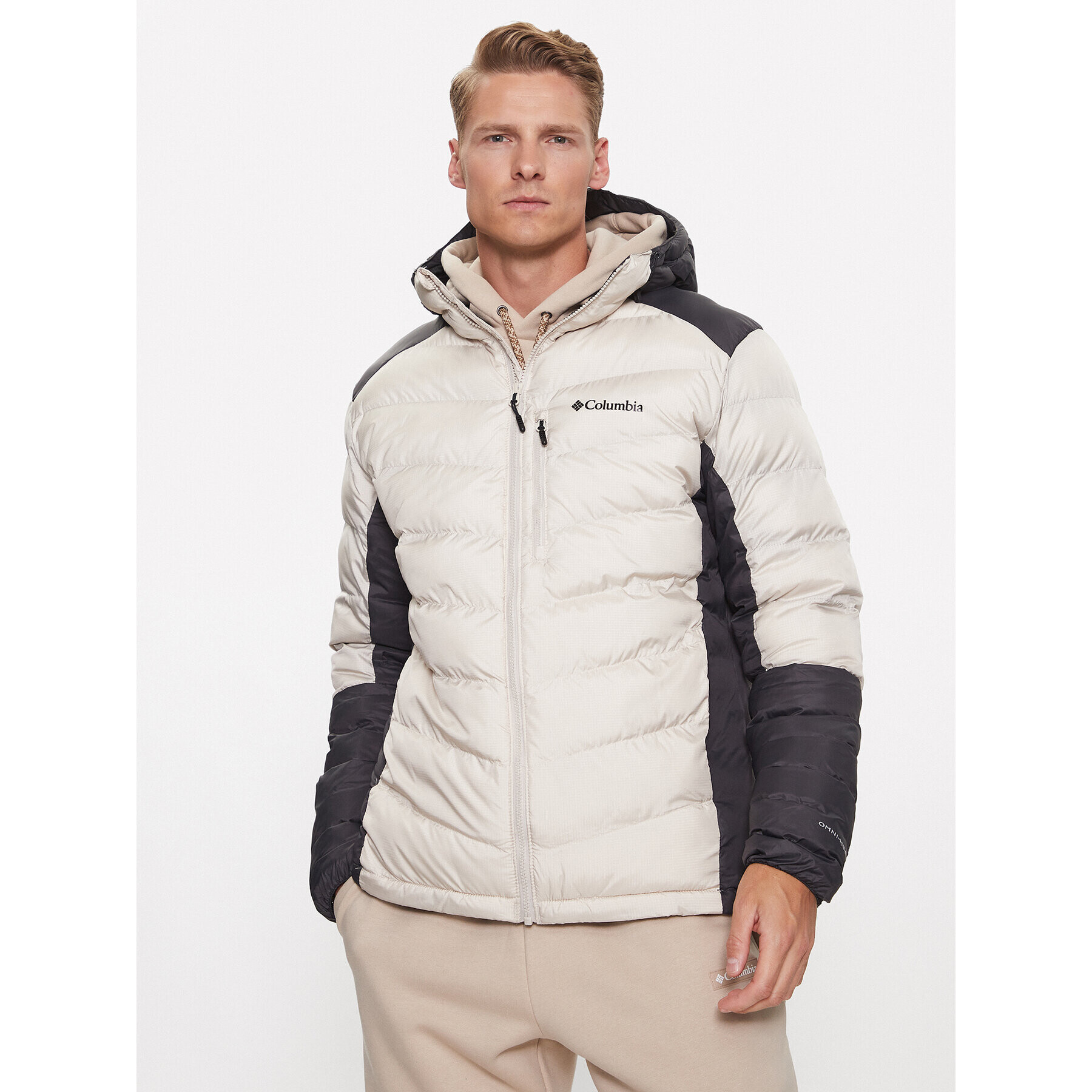 Columbia Geacă din puf Labyrinth Loop™ Hooded Jacket Écru Regular Fit - Pled.ro