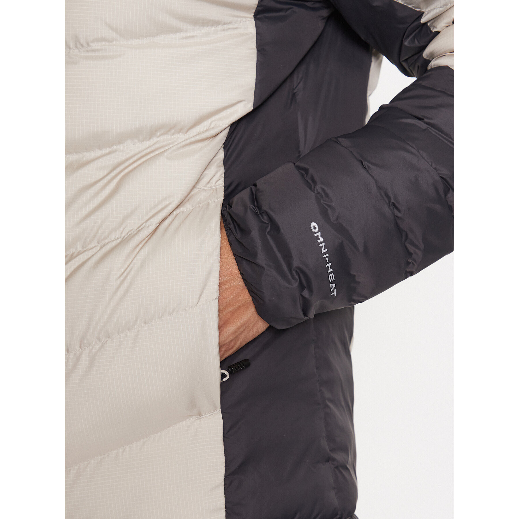 Columbia Geacă din puf Labyrinth Loop™ Hooded Jacket Écru Regular Fit - Pled.ro