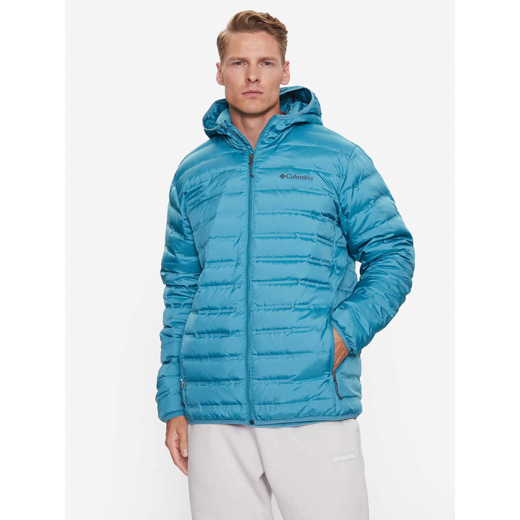 Columbia Geacă din puf Lake 22™ Down Hooded Jacket Albastru Regular Fit - Pled.ro