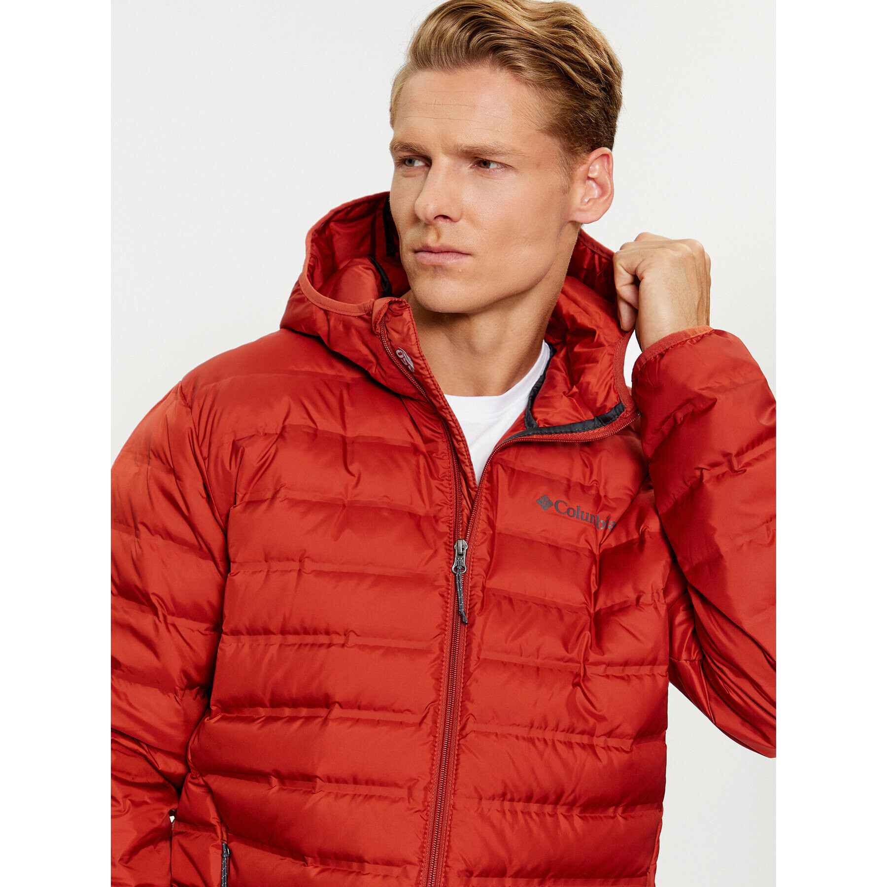 Columbia Geacă din puf Lake 22™ Down Hooded Jacket Portocaliu Regular Fit - Pled.ro