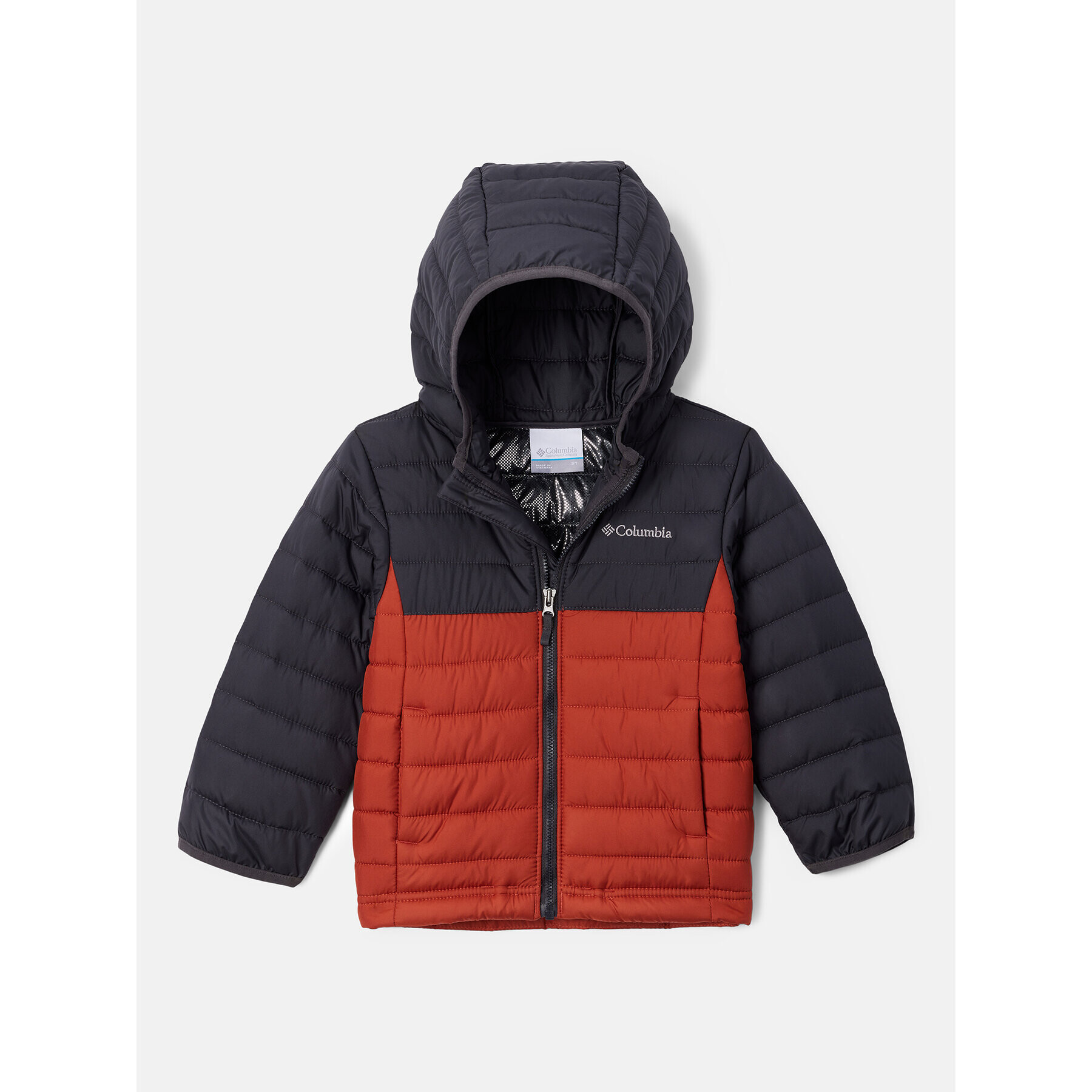 Columbia Geacă din puf Powder Lite™ Boys Hooded Jacket Portocaliu Regular Fit - Pled.ro