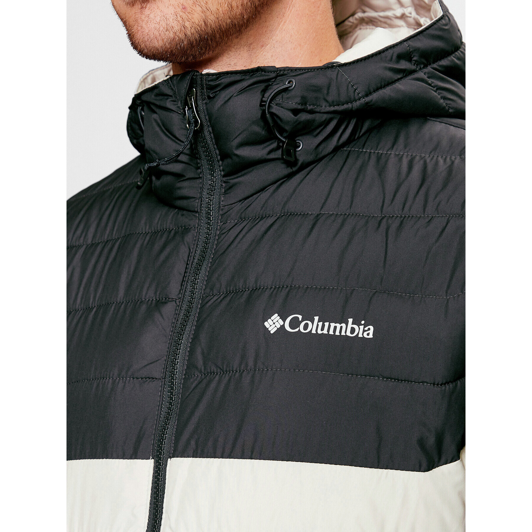 Columbia Geacă din puf Powder Lite™ Hooded Jacket Maro Regular Fit - Pled.ro