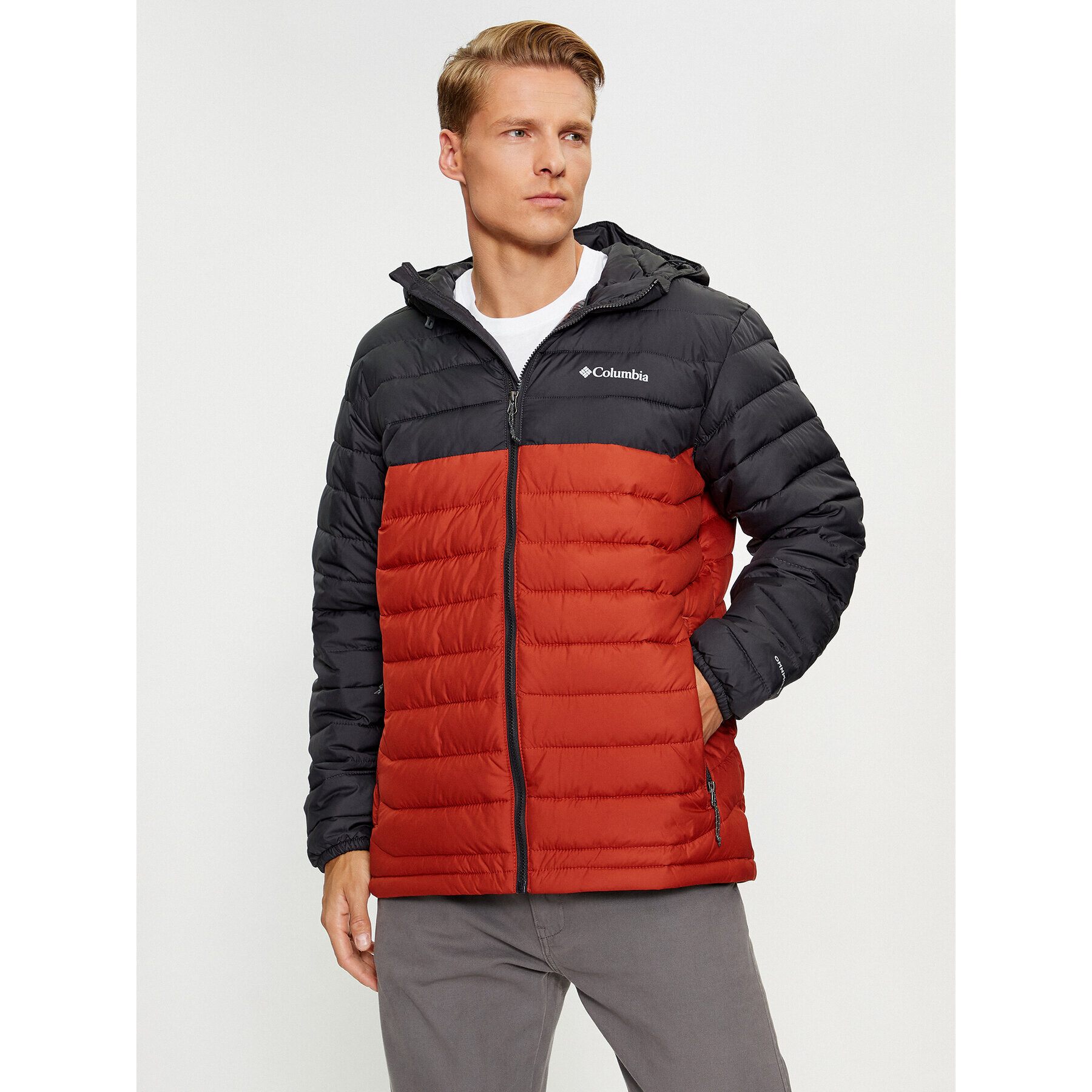 Columbia Geacă din puf Powder Lite™ Hooded Jacket Portocaliu Regular Fit - Pled.ro