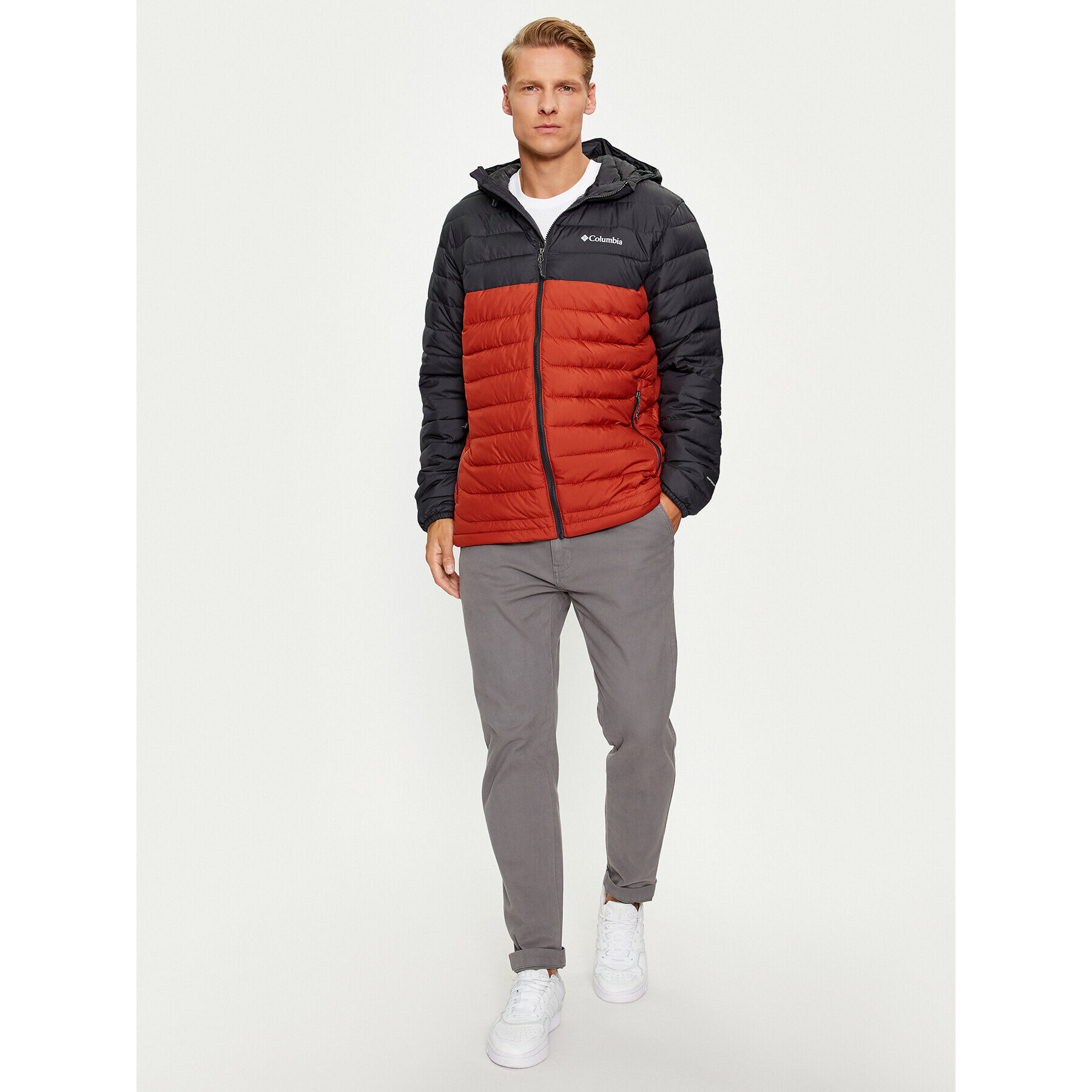 Columbia Geacă din puf Powder Lite™ Hooded Jacket Portocaliu Regular Fit - Pled.ro