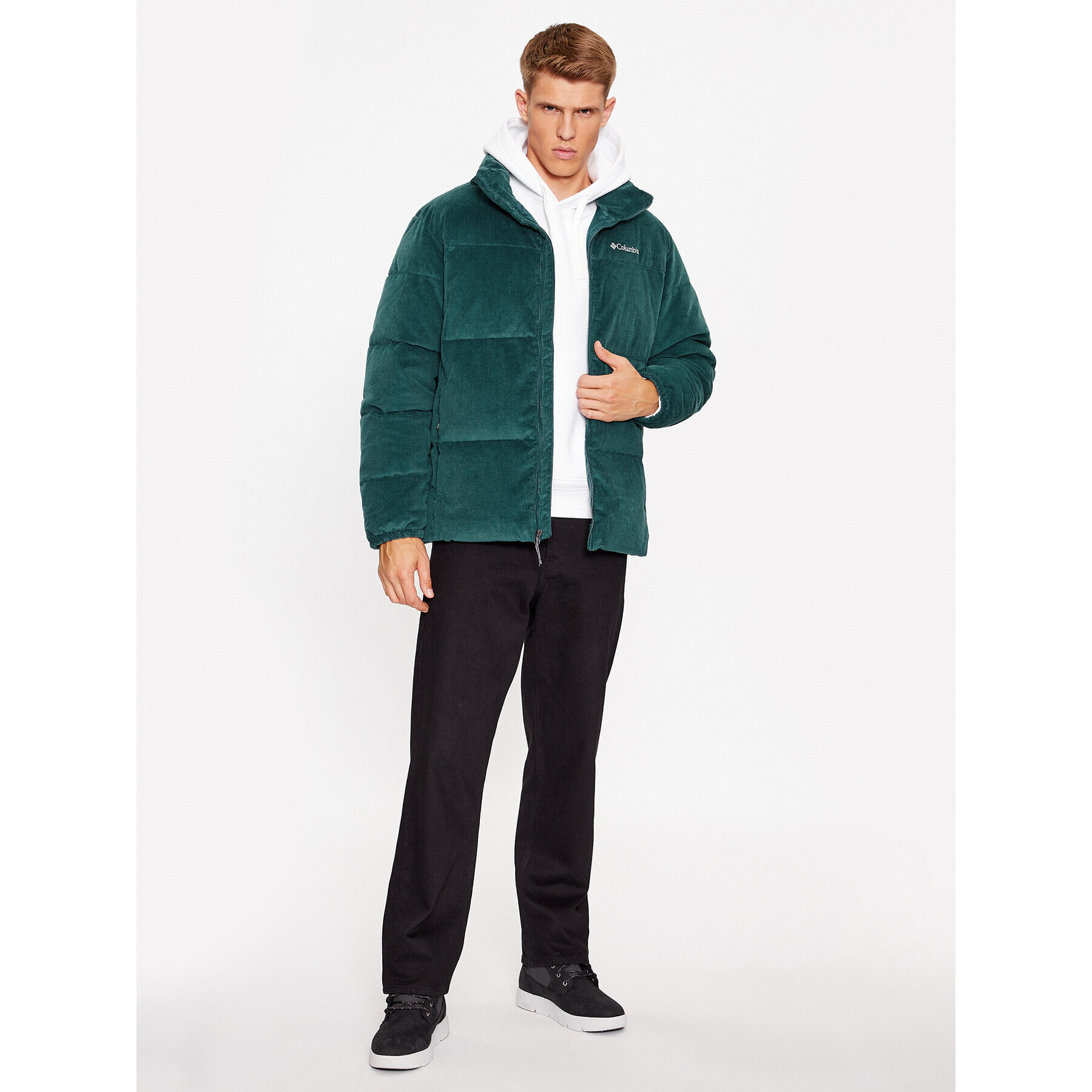 Columbia Geacă din puf Puffect™ Corduroy Jacket Albastru Regular Fit - Pled.ro