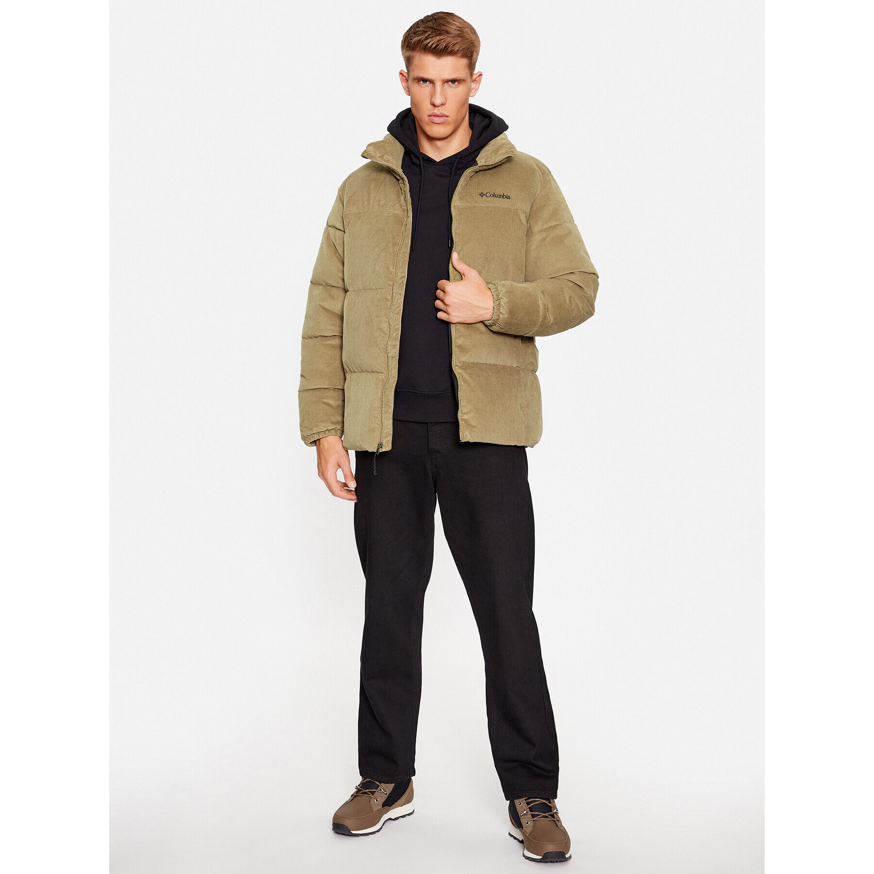 Columbia Geacă din puf Puffect™ Corduroy Jacket Maro Regular Fit - Pled.ro